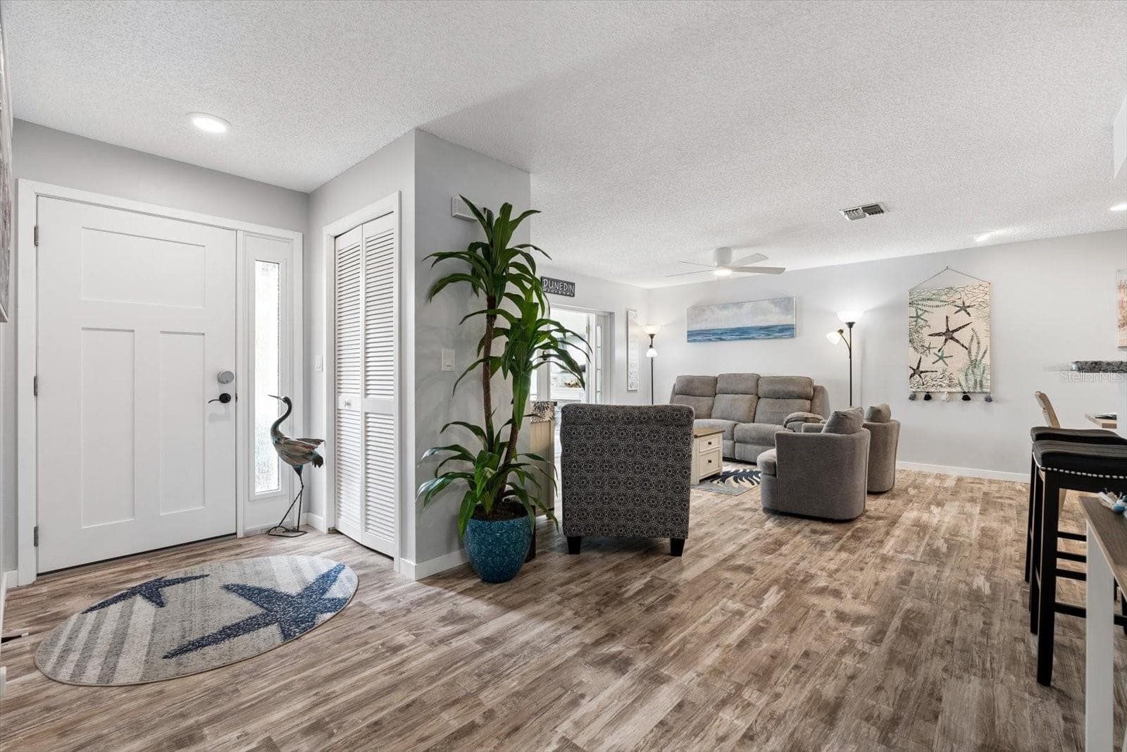 Front entrance leading into open concept living area - 1307 STONEHAVEN LN, DUNEDIN