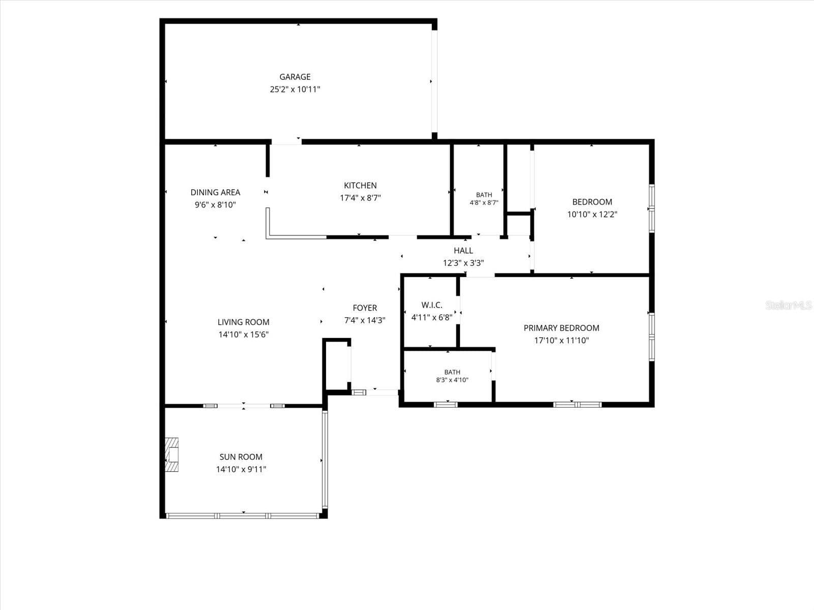 Floor plan (dimensions are approximate - buyer to verify) - 1307 STONEHAVEN LN, DUNEDIN