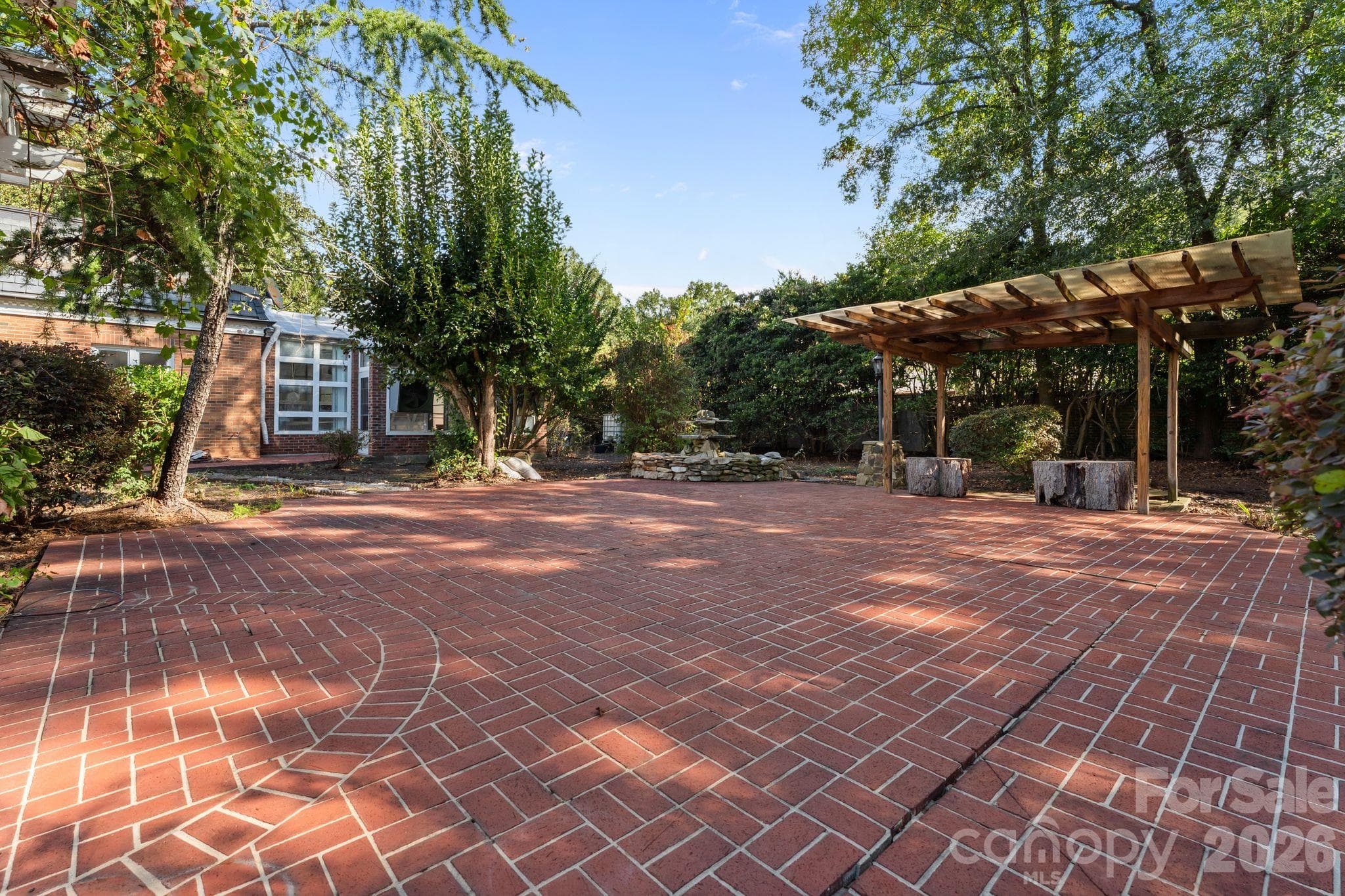 Backyard grounds - 3452 Sharon Road, Charlotte