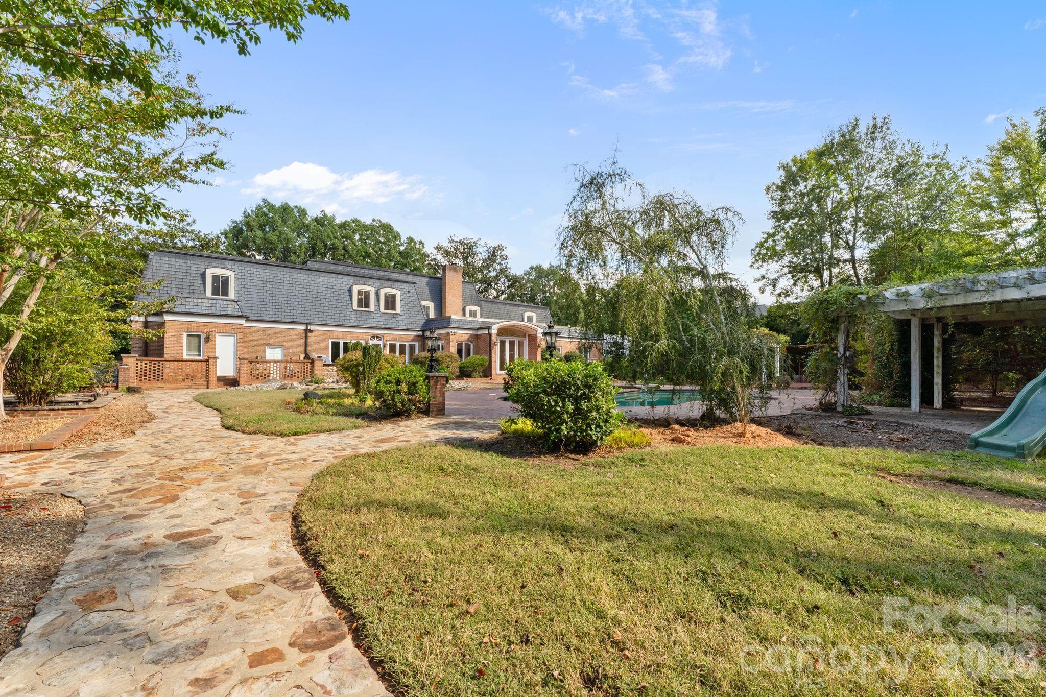 Backyard grounds - 3452 Sharon Road, Charlotte