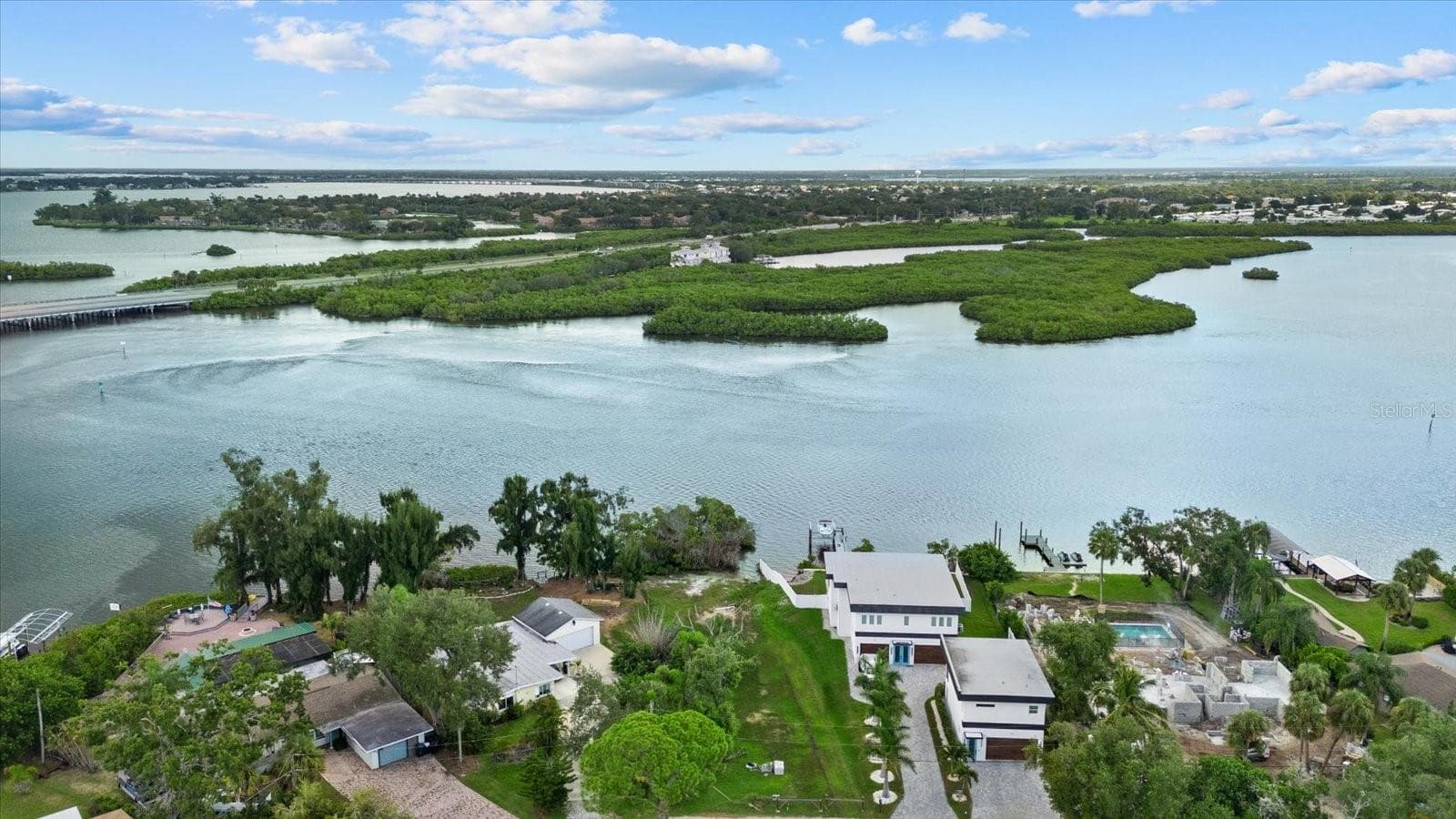 Stunning, panoramic water views. - 707 TROPICAL DR, BRADENTON