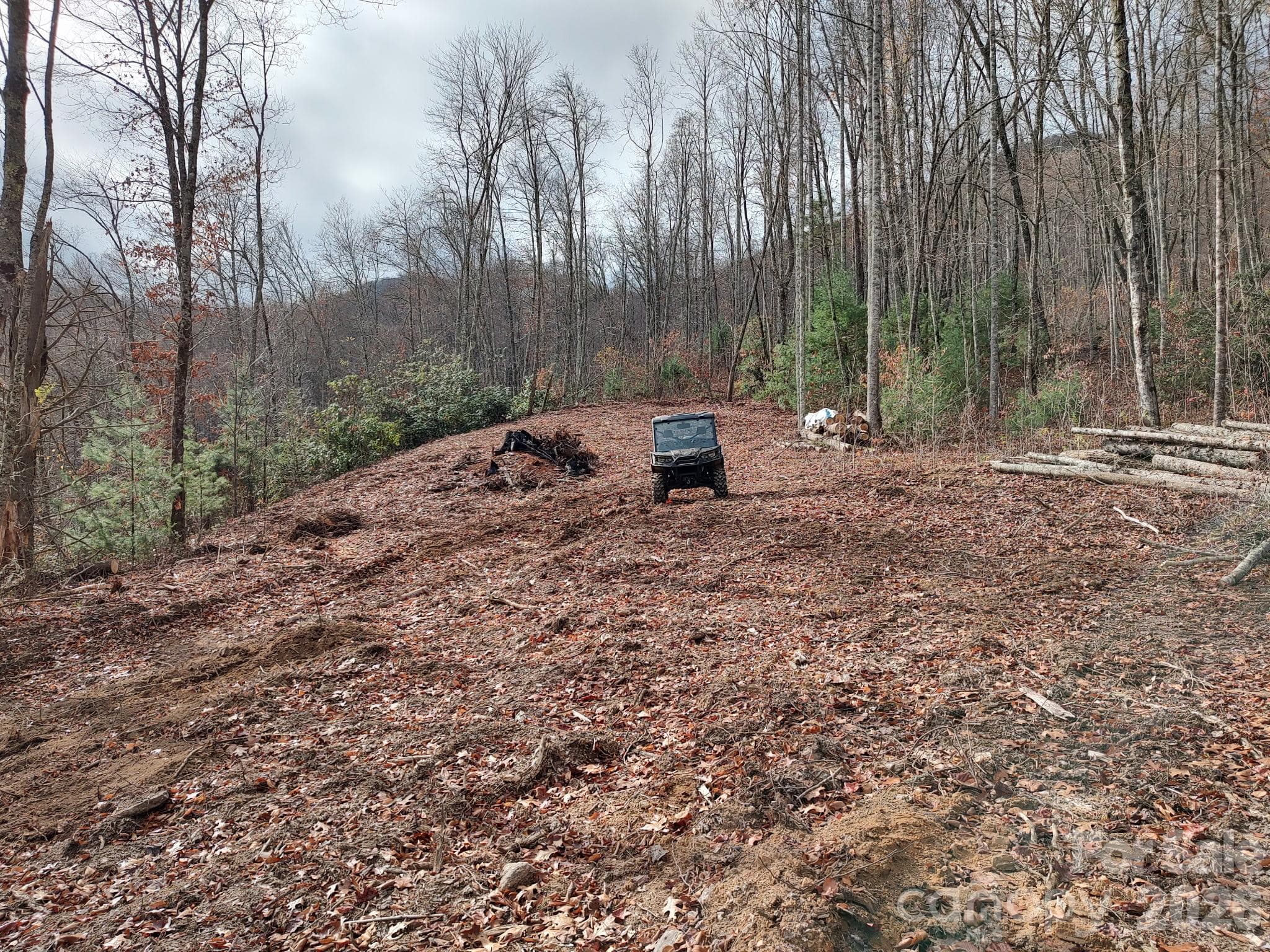 Clearing for a site - 1629 White Rock Road, Cullowhee