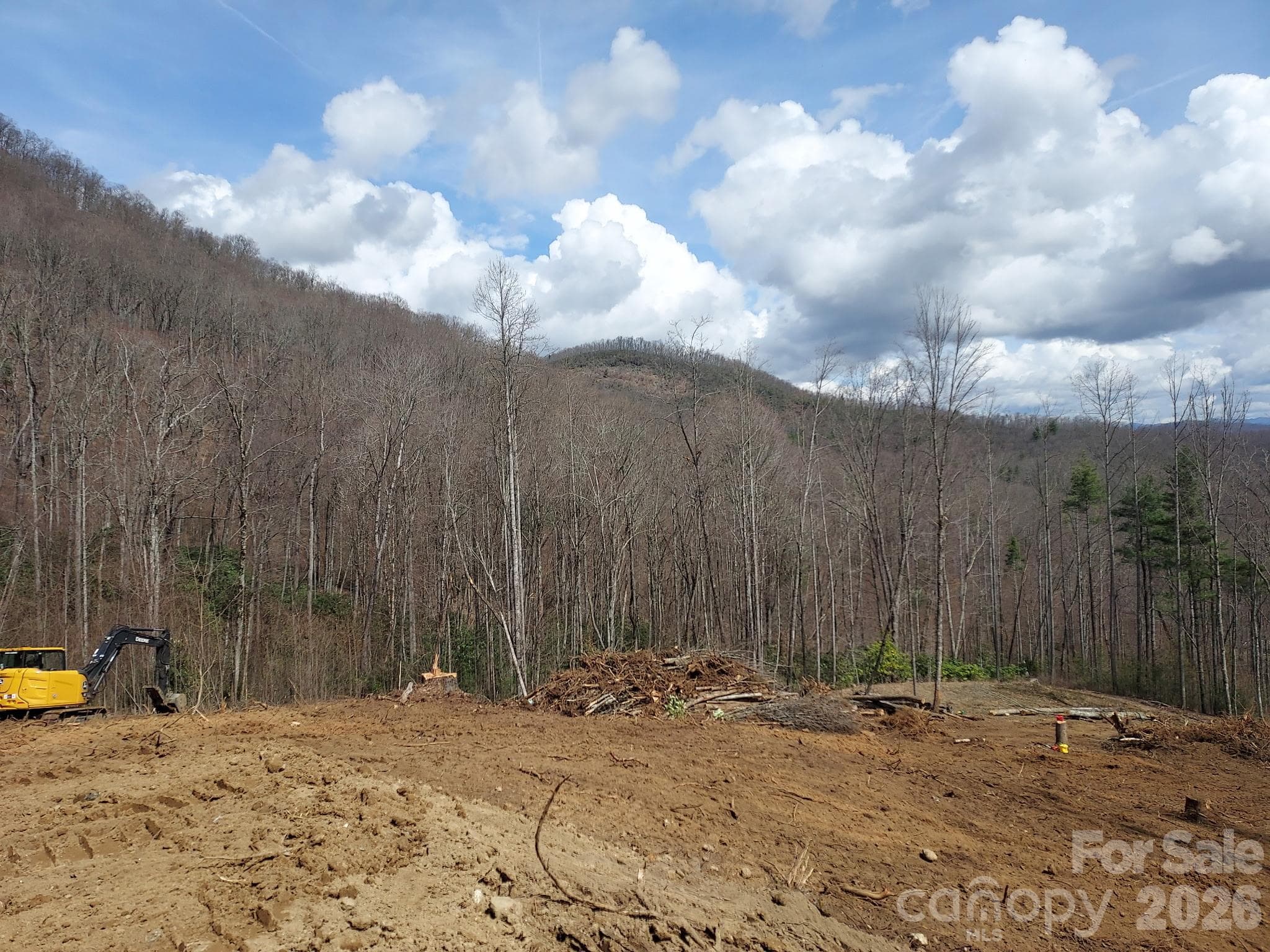 Clearing for a site - 1629 White Rock Road, Cullowhee