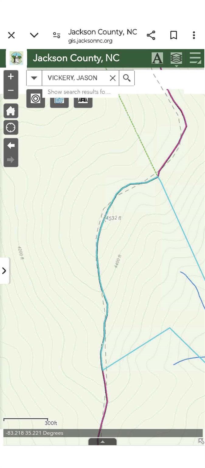 Easement Map - 1629 White Rock Road, Cullowhee