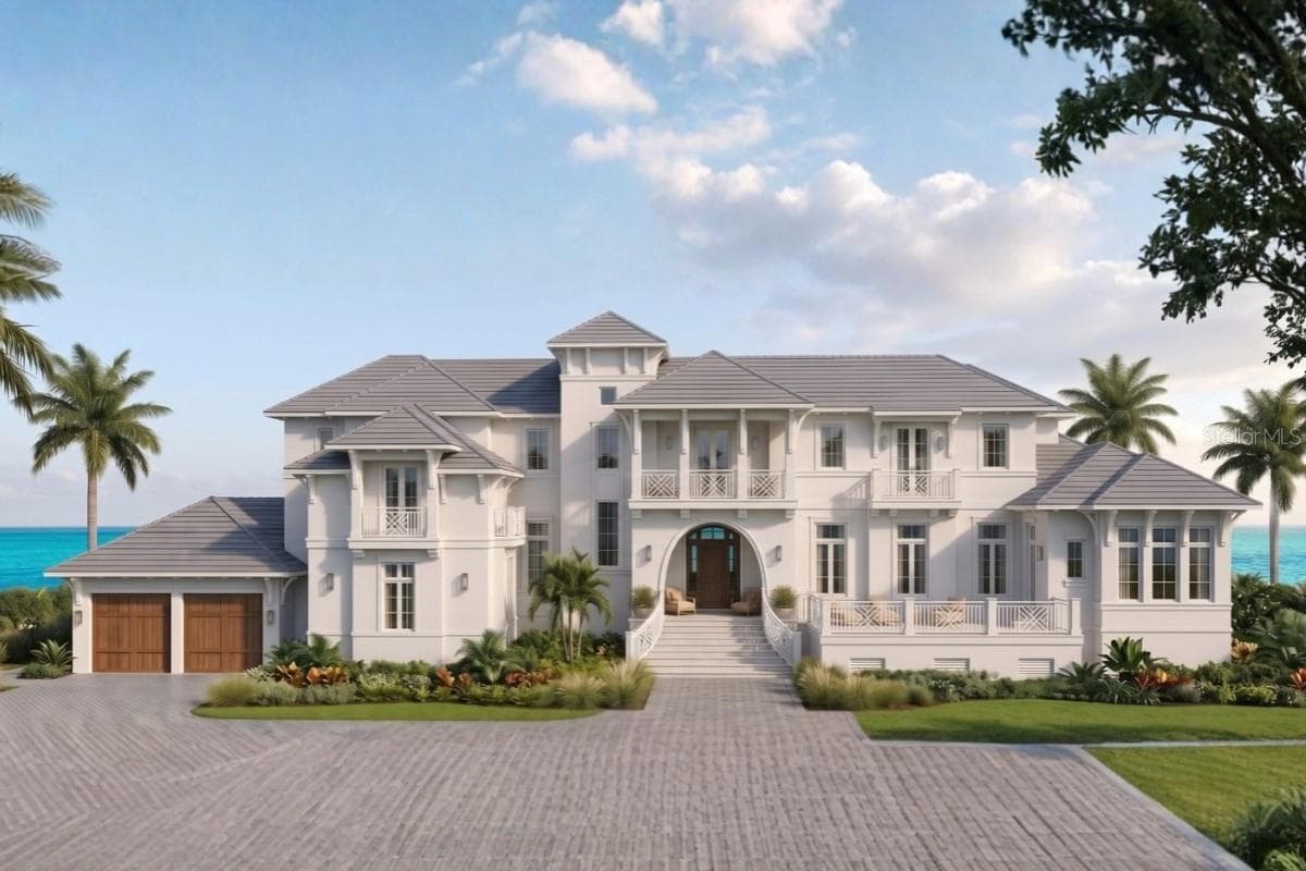 Front Elevation designed by MHK Architecture - 4200 SHELL RD, SARASOTA