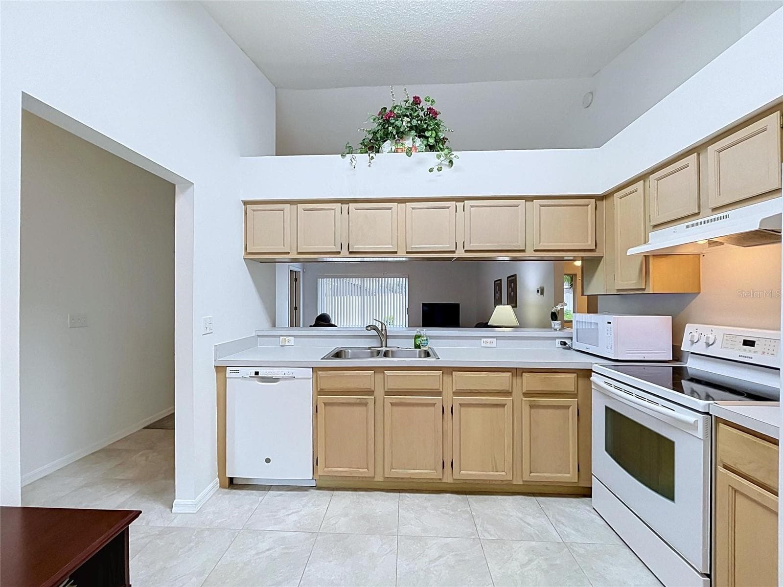 Kitchen is off of the foyer - 27408 CORAL SPRINGS DR, WESLEY CHAPEL