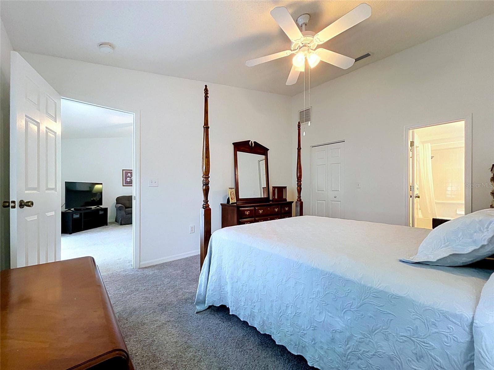 Primary bedroom off of Great Room - 27408 CORAL SPRINGS DR, WESLEY CHAPEL