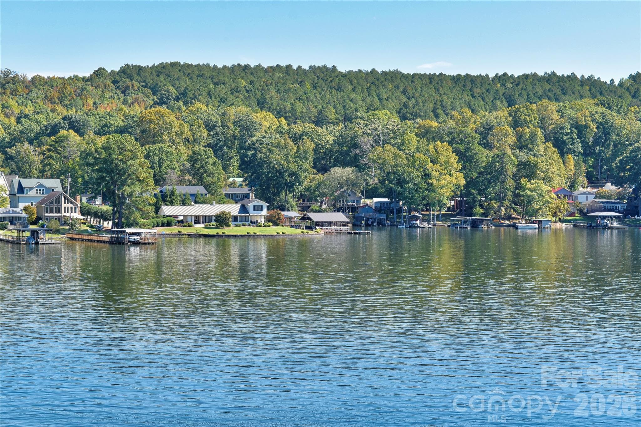 Overlooking Lake Point Circle on the main channel. - 1026 Pinehaven Drive, Badin Lake