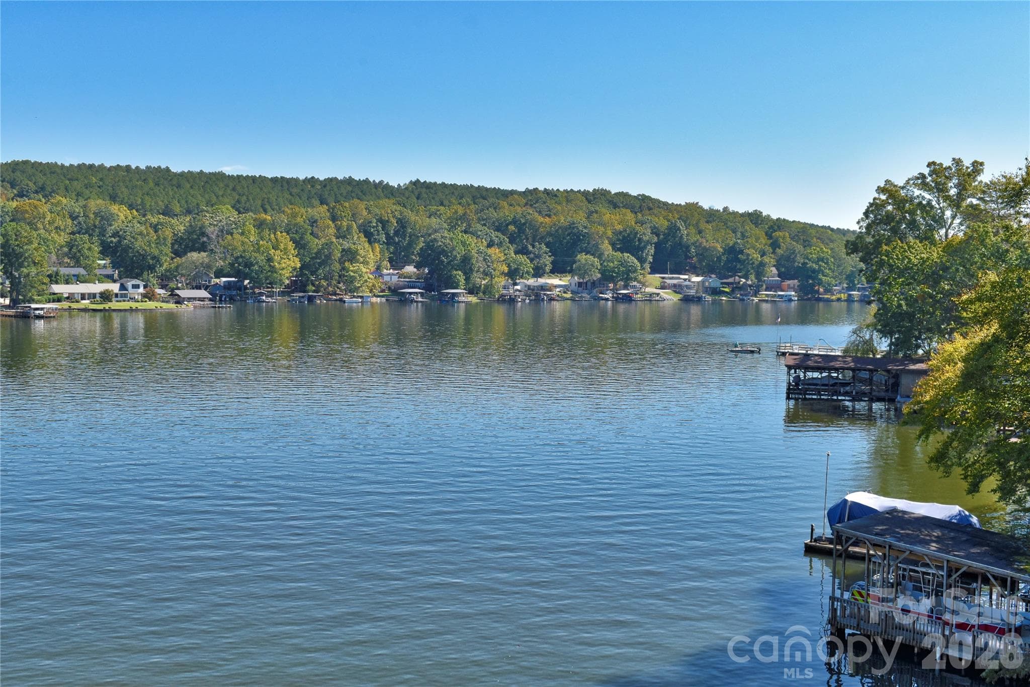 Long-rang view of Badin Lake's Main Channel. - 1026 Pinehaven Drive, Badin Lake