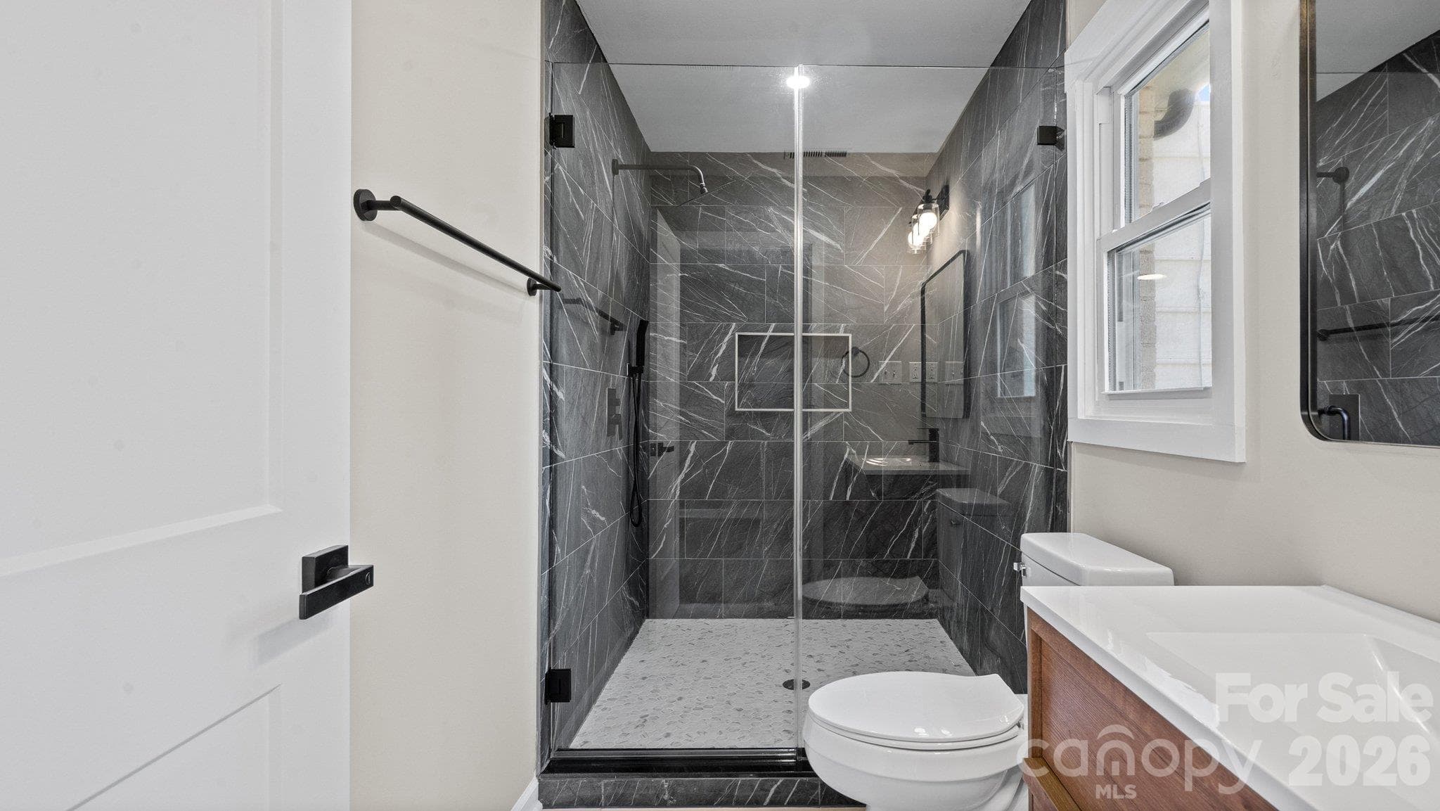 Over-Sized Tiled Shower - 708 Aintree Road, Charlotte