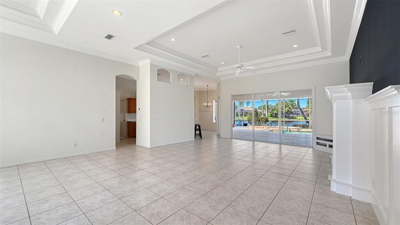 Walk in and see pool and waterview - 335 PARK TRACE BLVD, OSPREY