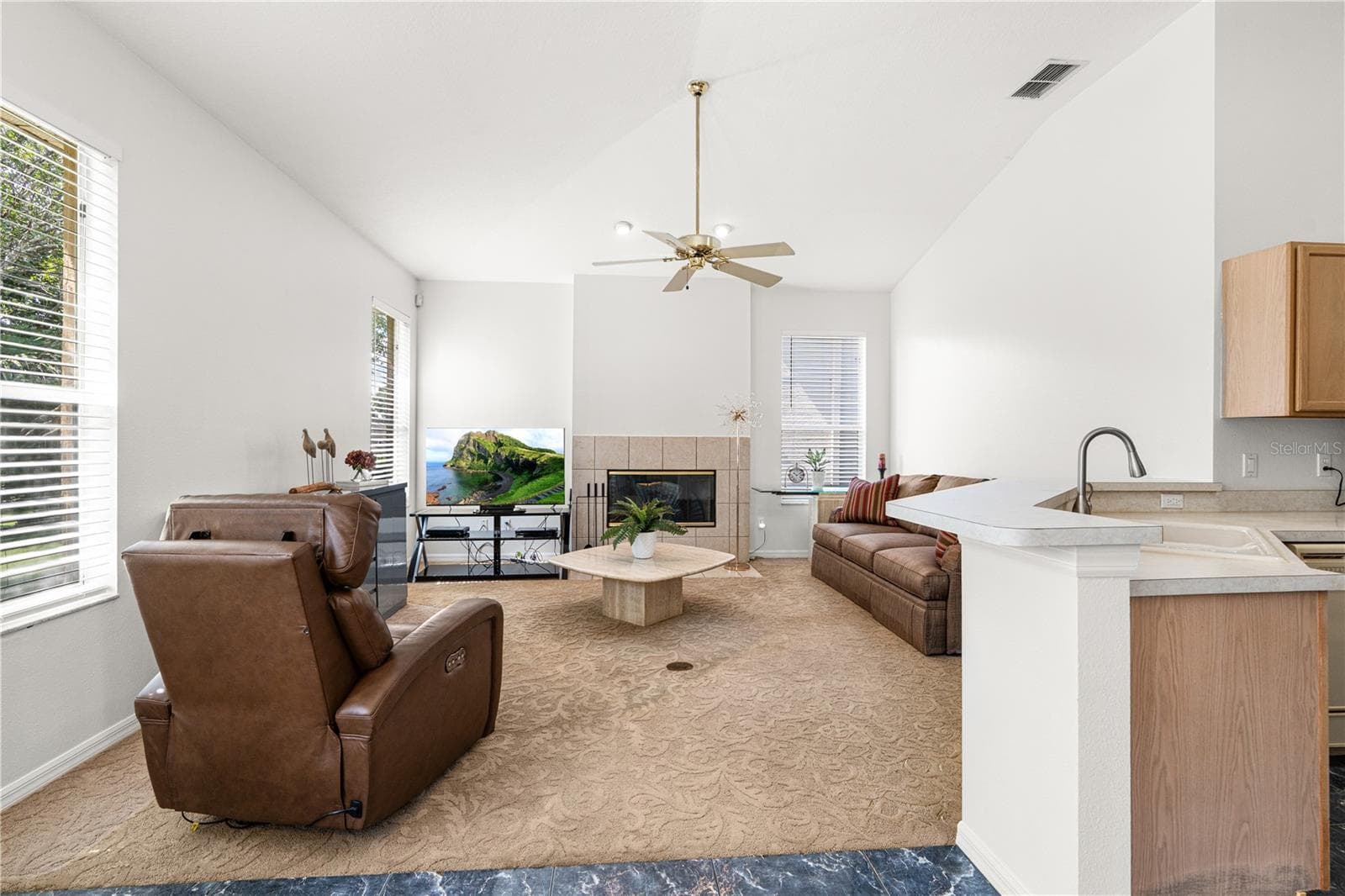 Fireside family room - 725 TIGRIS LN, LAKE MARY