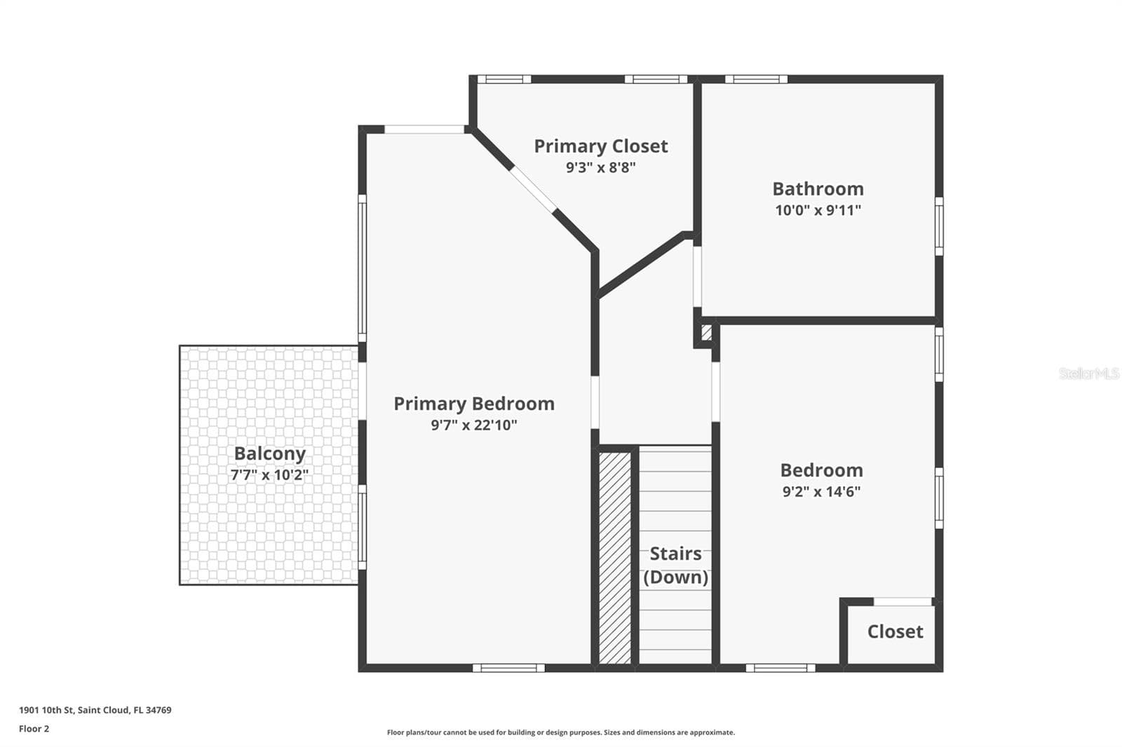 Floorplan for Second Floor - 1901 10TH ST, ST CLOUD