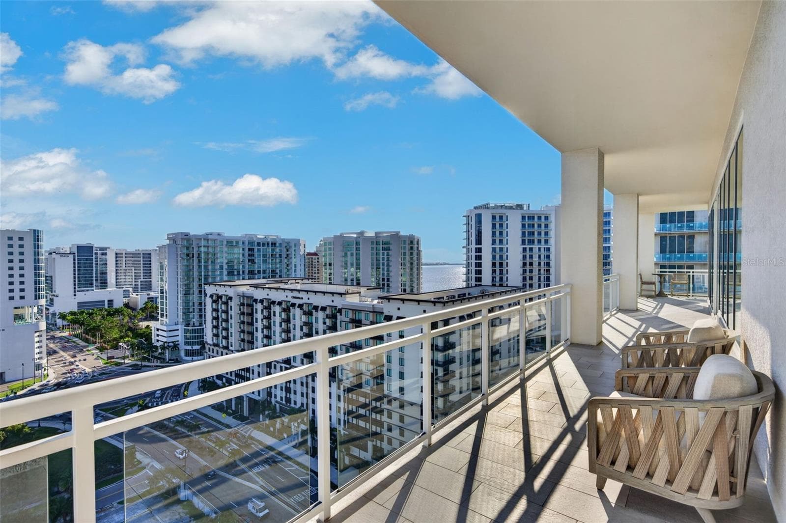 Southwest Balcony off Living + Dining - 540 N TAMIAMI TRL #1604, SARASOTA