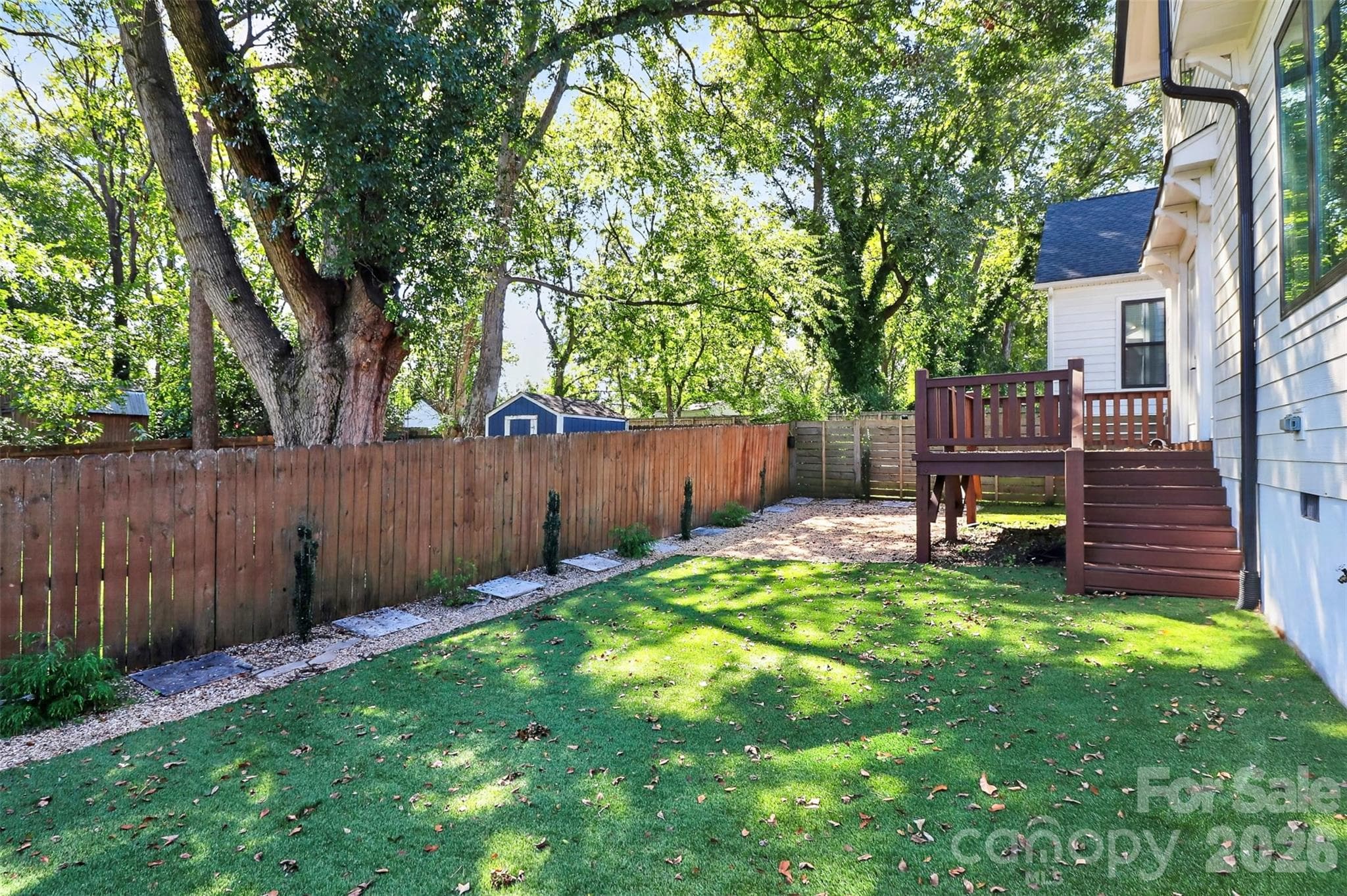 Turfed, Fully Fenced Backyard - 1412 N Caldwell Street, Charlotte
