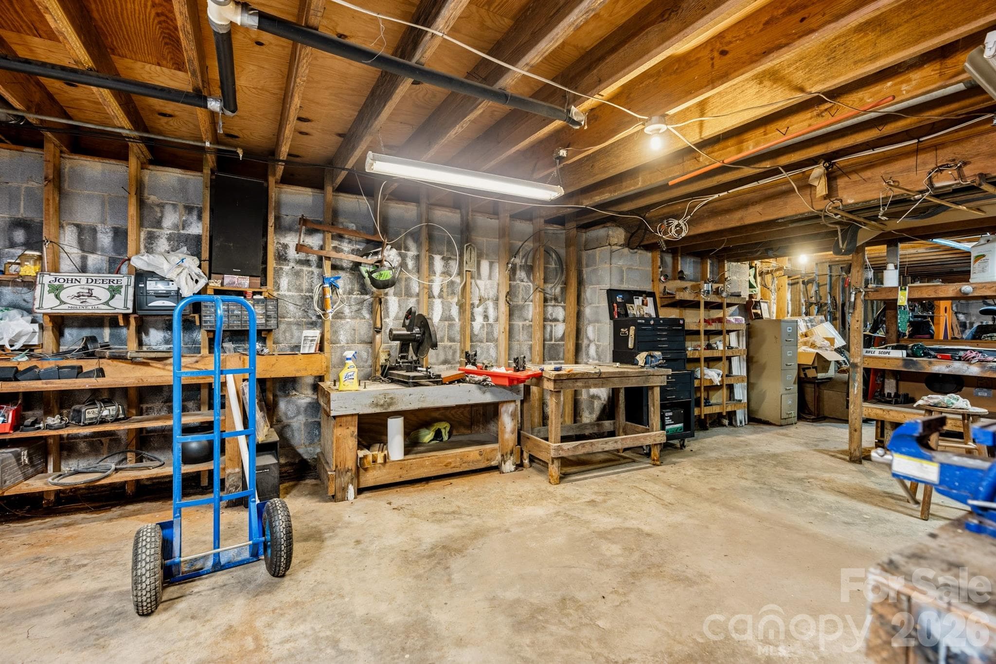 Basement/ Workshop - 1598 Marks Creek Church Road, Laurel Hill