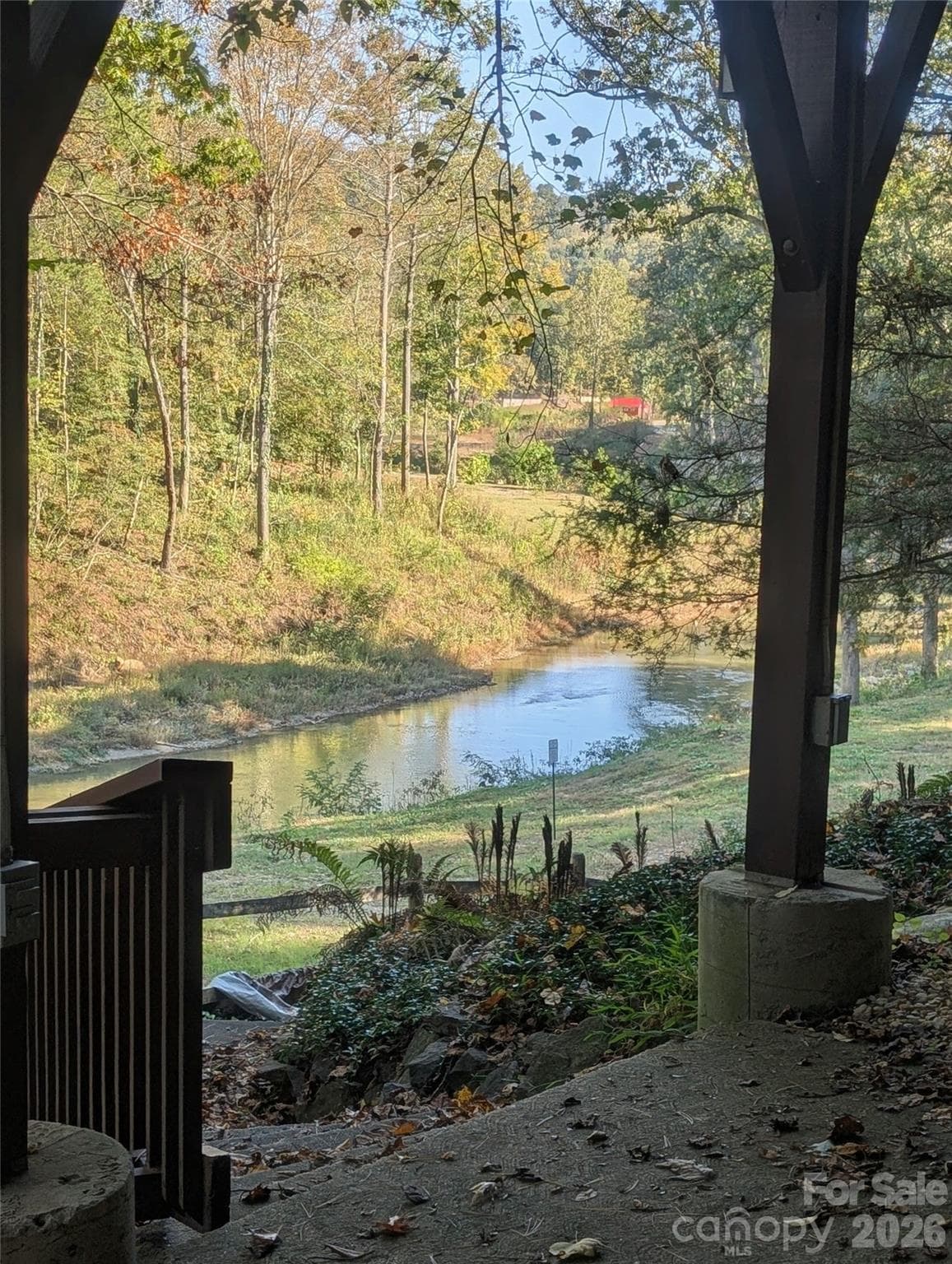 View from lower patio - 8 Riverbend Drive, Asheville