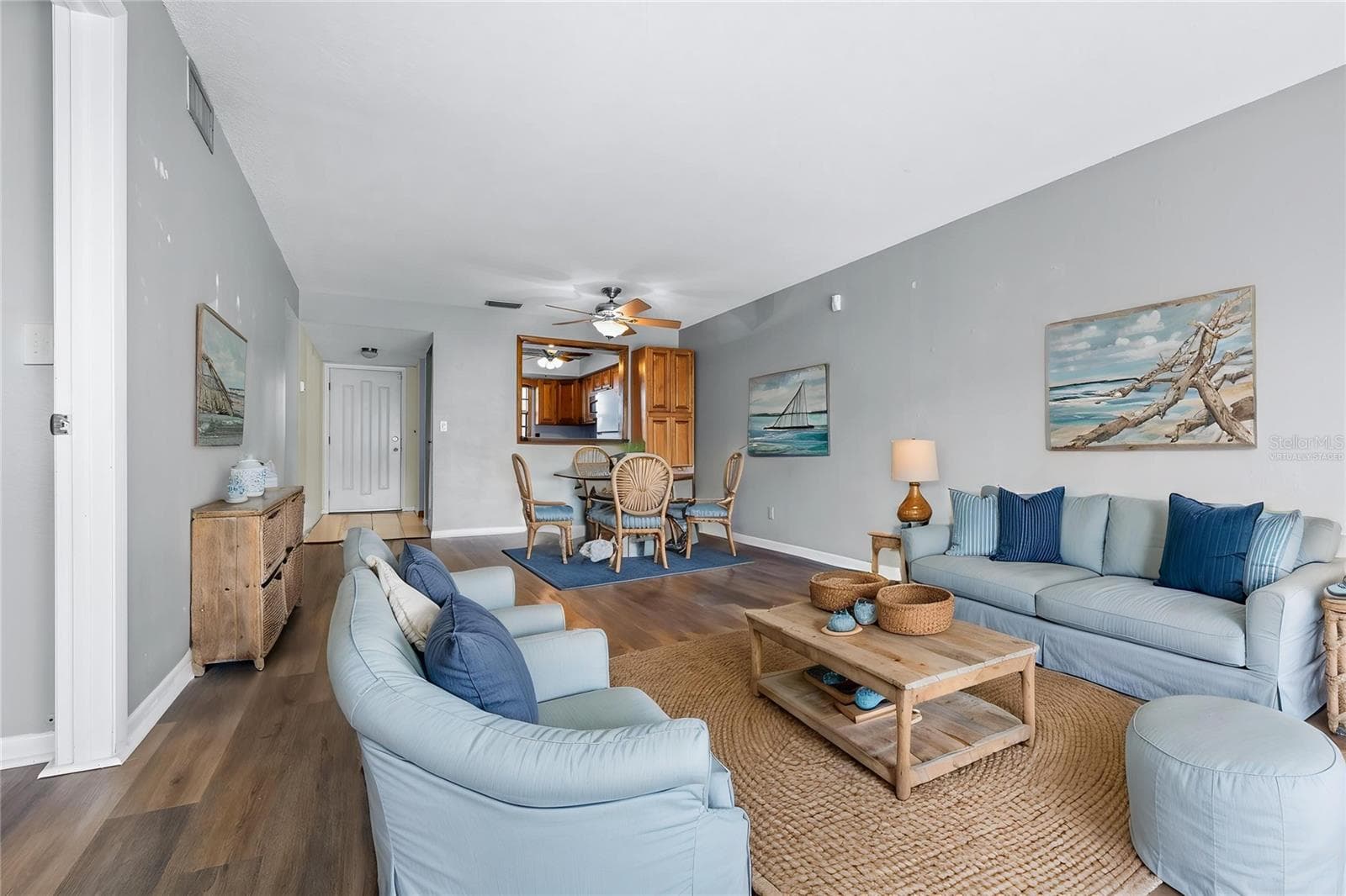 Virtually staged view from Florida room - 1750 BELLEAIR FOREST DR #A8, BELLEAIR