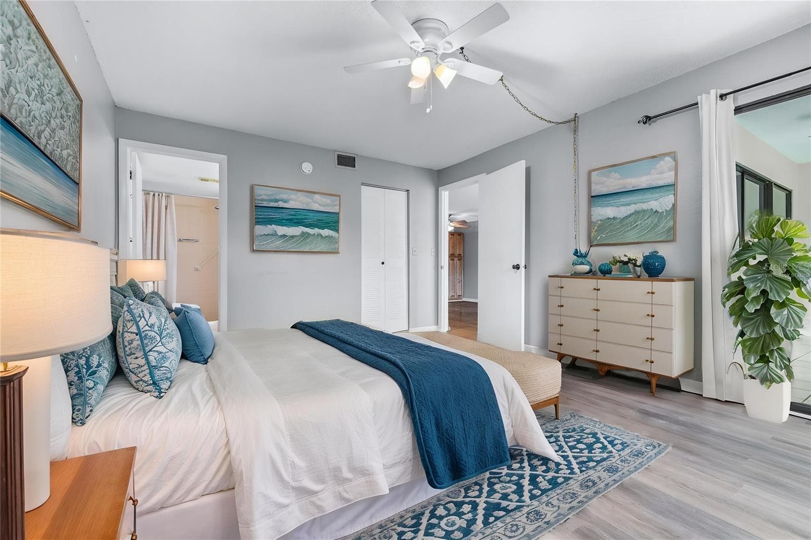 Virtually staged primary suite - 1750 BELLEAIR FOREST DR #A8, BELLEAIR