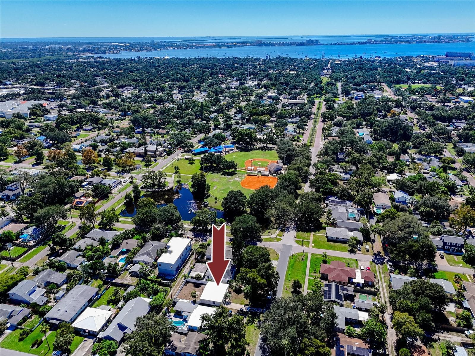 Looking South toward Gulfport - 1714 55TH ST S, GULFPORT