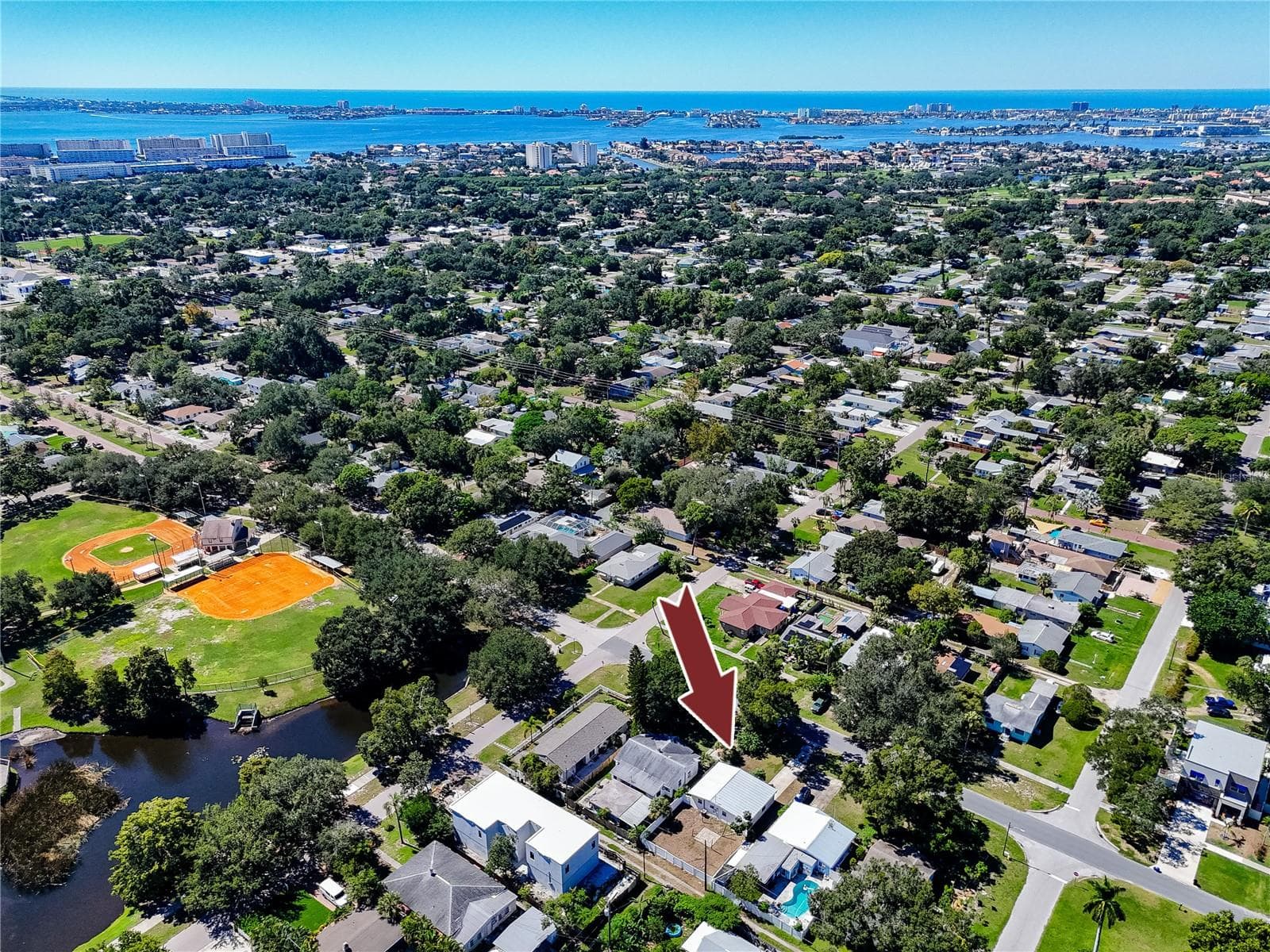 Looking West toward Gulf - 1714 55TH ST S, GULFPORT