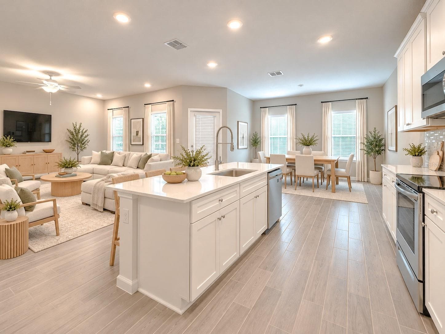 Virtually Staged - Kitchen - 2258 NW 89TH WAY, GAINESVILLE