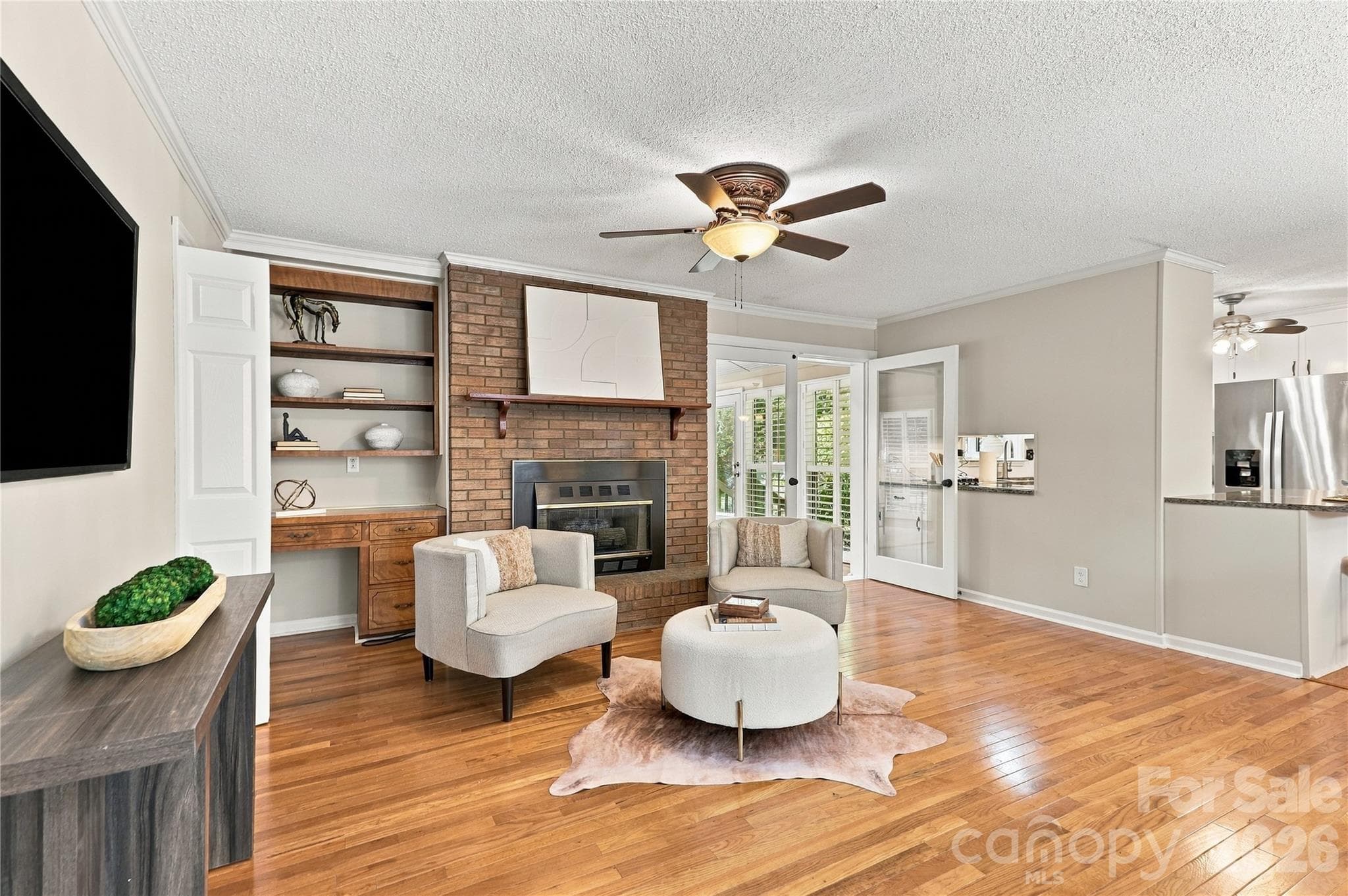 Brick hearth - 122 Keowee Circle, Indian Trail