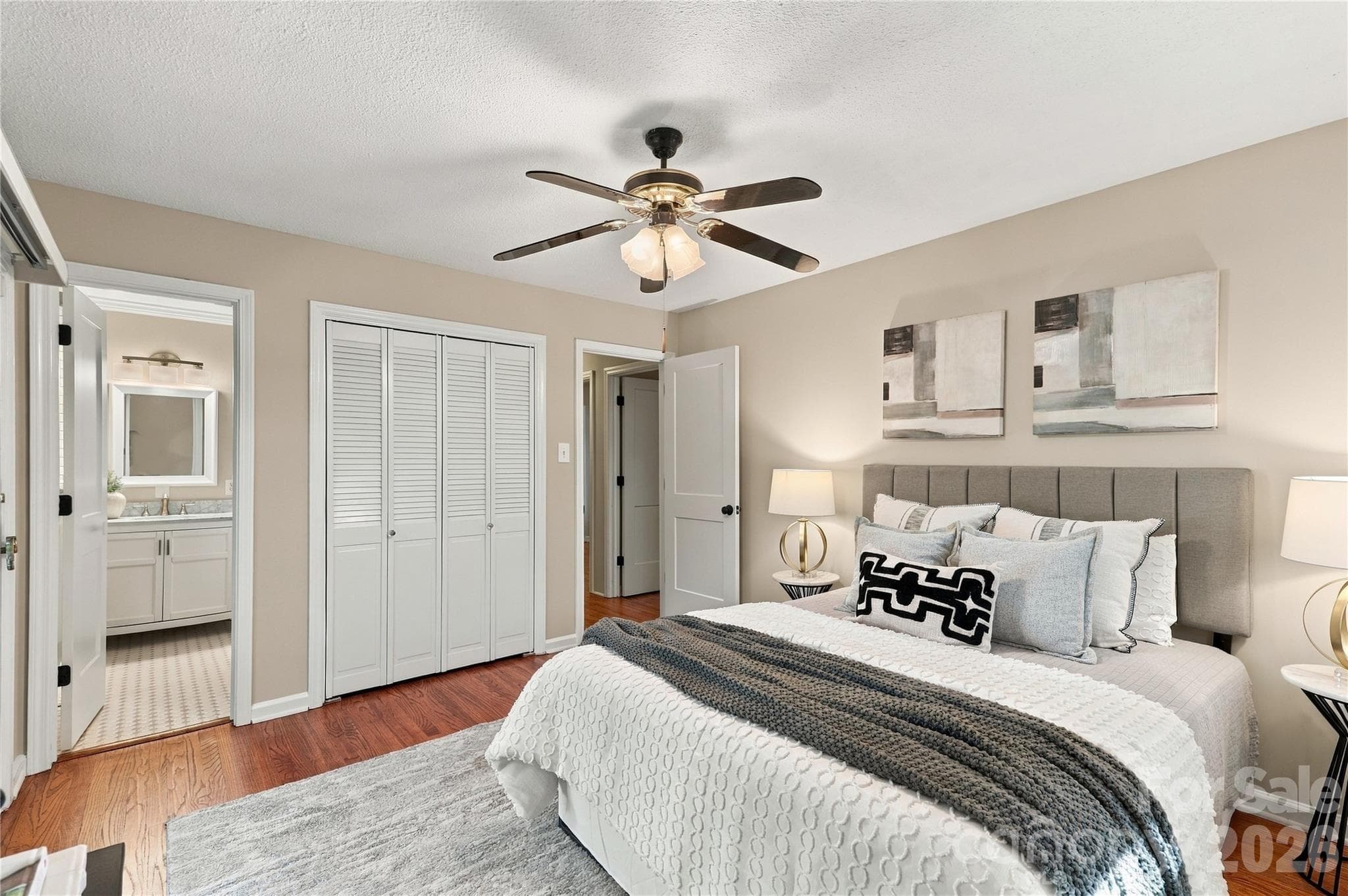 Primary Bedroom with attached full bathroom - 122 Keowee Circle, Indian Trail