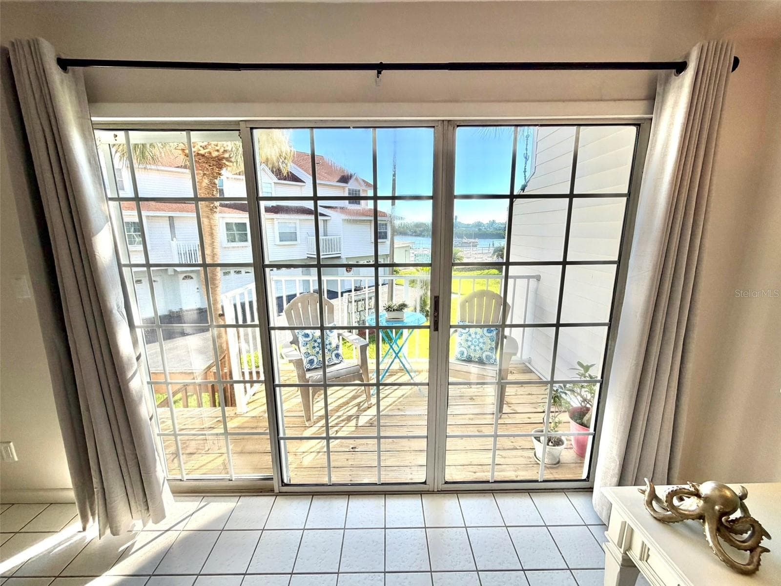 Private Waterview Balcony off Living Room - 19201 VISTA LN #D2, INDIAN SHORES