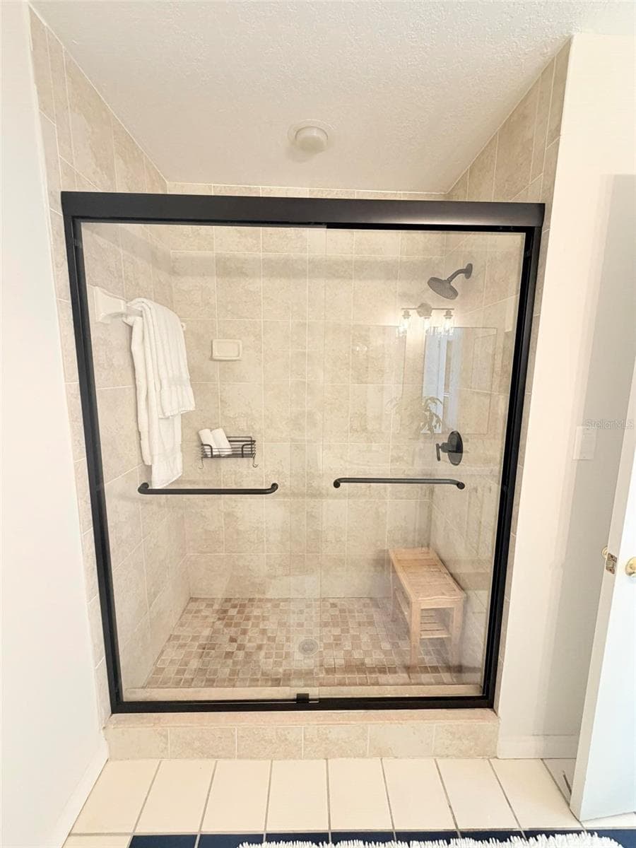 Walk in Shower in Primary Bath - 19201 VISTA LN #D2, INDIAN SHORES