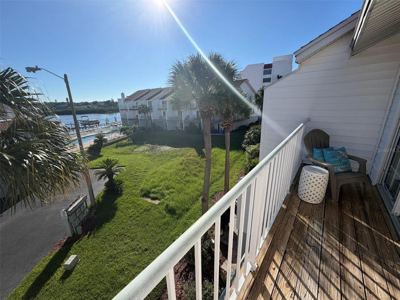 Private Balcony From Primary Suite - 19201 VISTA LN #D2, INDIAN SHORES