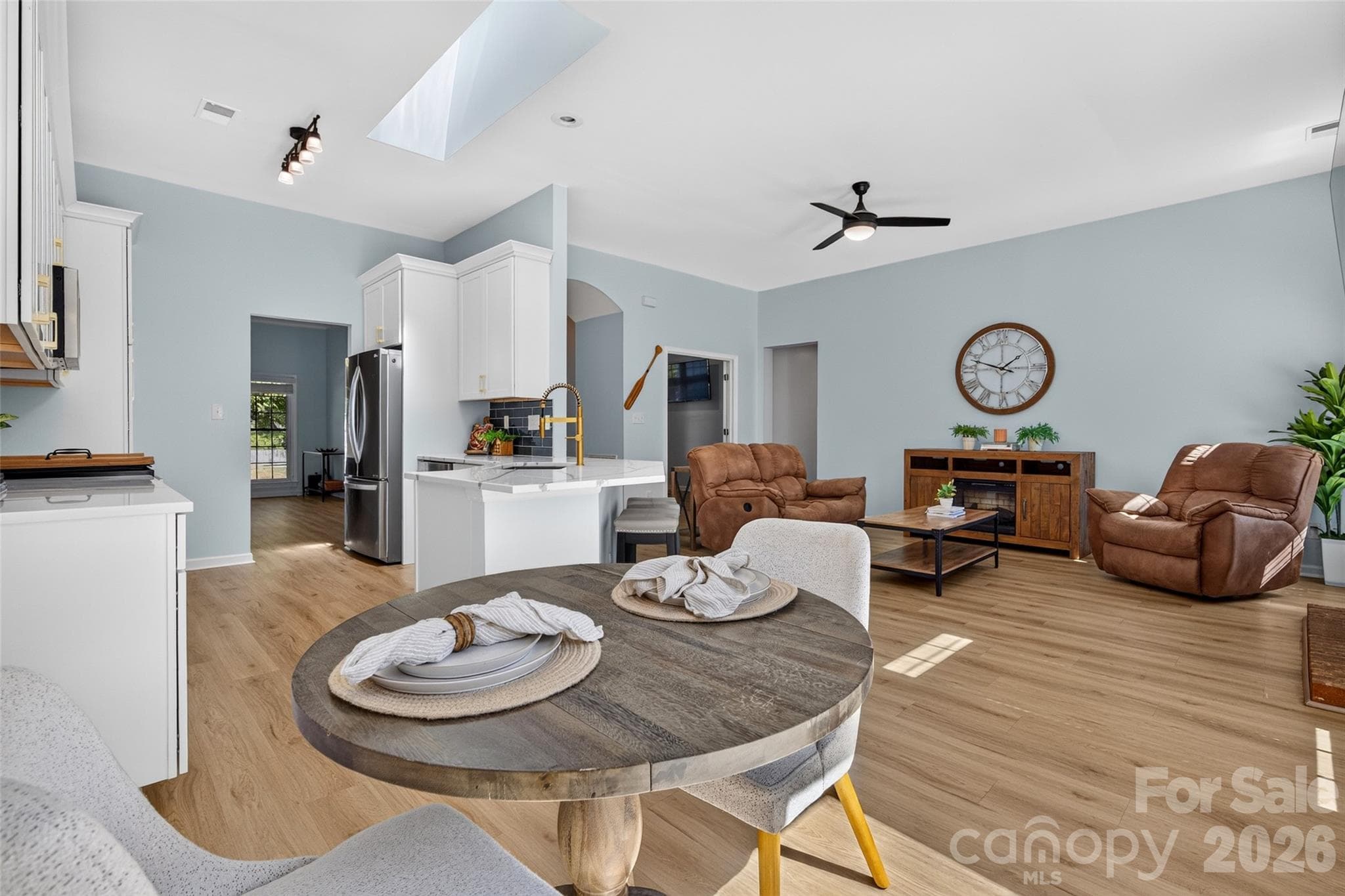 Dining Area open to Family Room - 17214 Chardonnay Court, Cornelius
