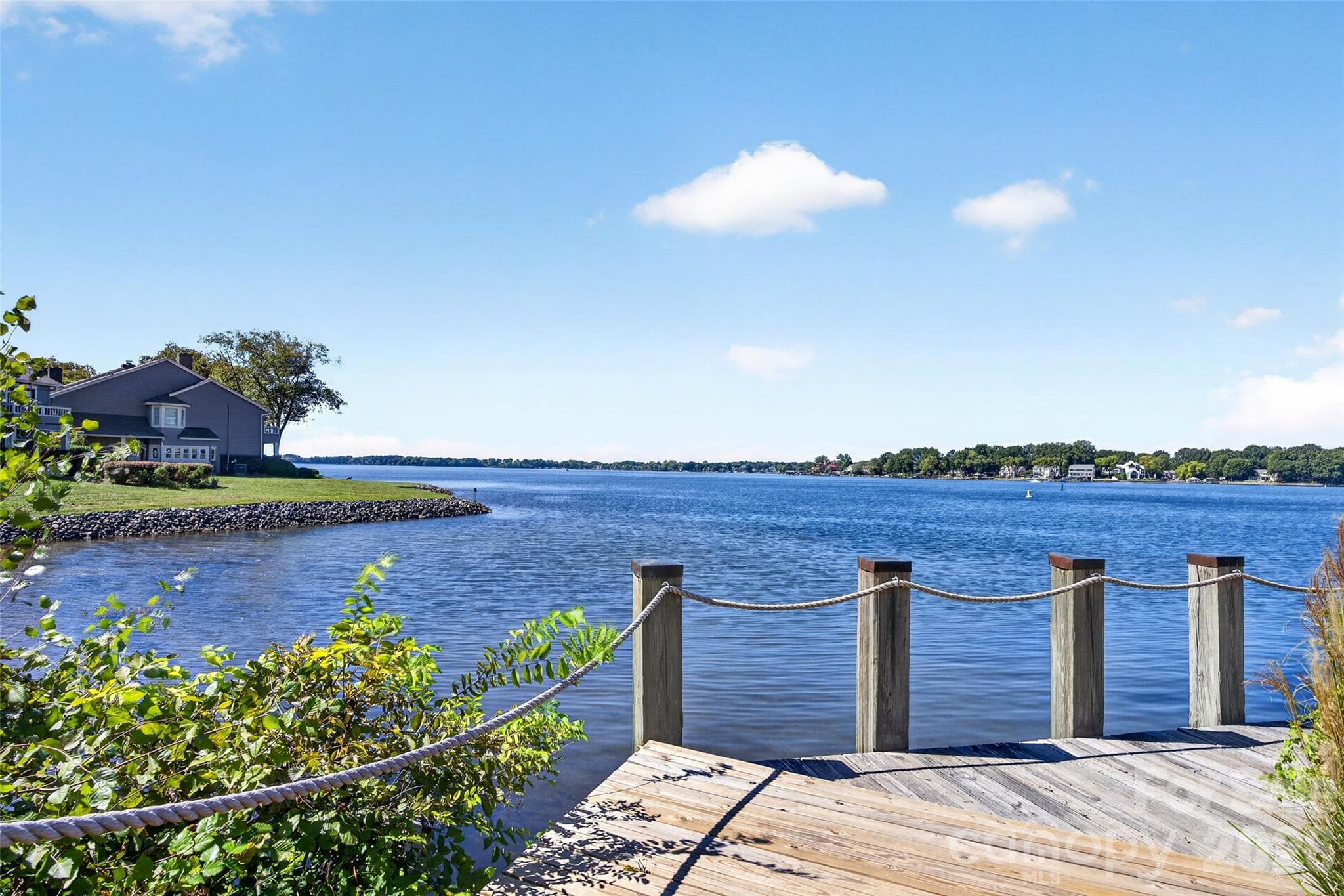 Neighborhood Boardwalk-Looking out to Lake Norman - 17214 Chardonnay Court, Cornelius