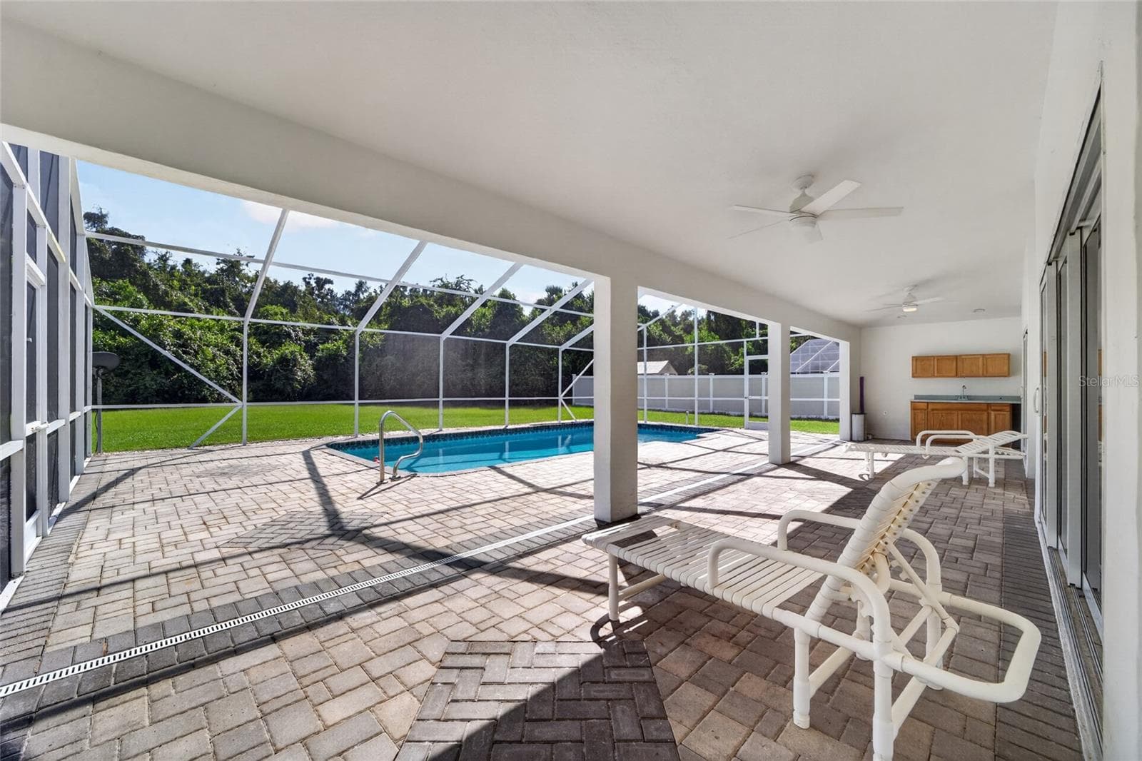 Outdoor kitchen space ready for the cook to put there favorite touches on - 7558 SW 103RD LOOP, OCALA