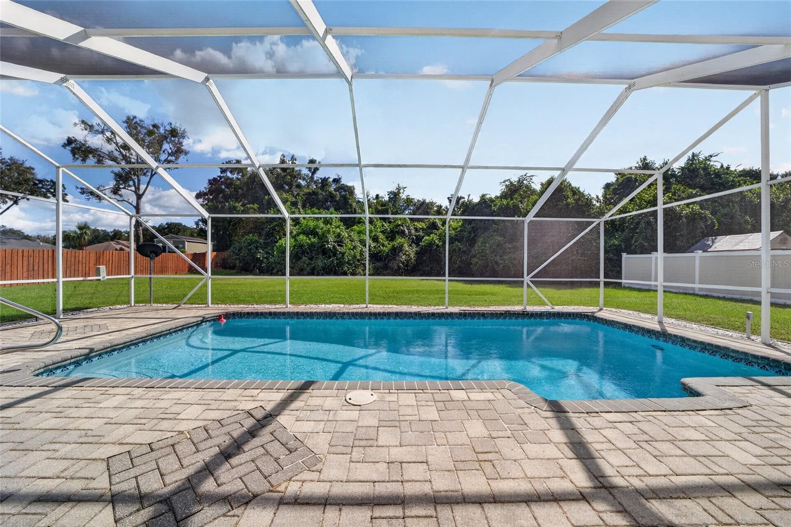Fully screened pool - 7558 SW 103RD LOOP, OCALA