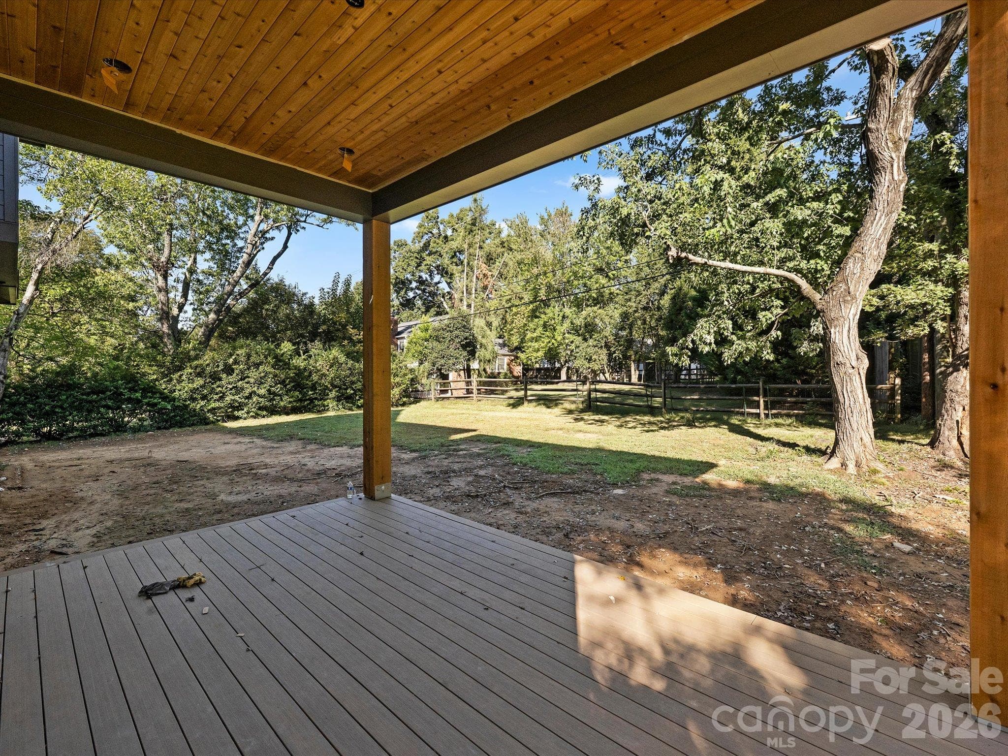 Covered Back Porch - 6509 Hazelton Drive, Charlotte