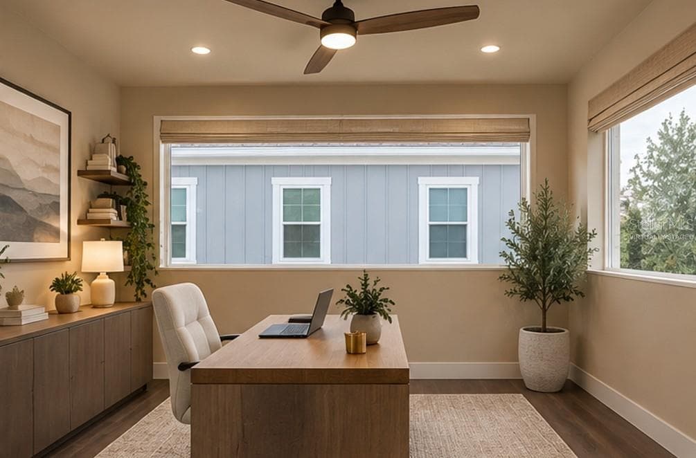 Virtually staged With balcony converted to a home office - 8153 BELLOW ST, ORLANDO