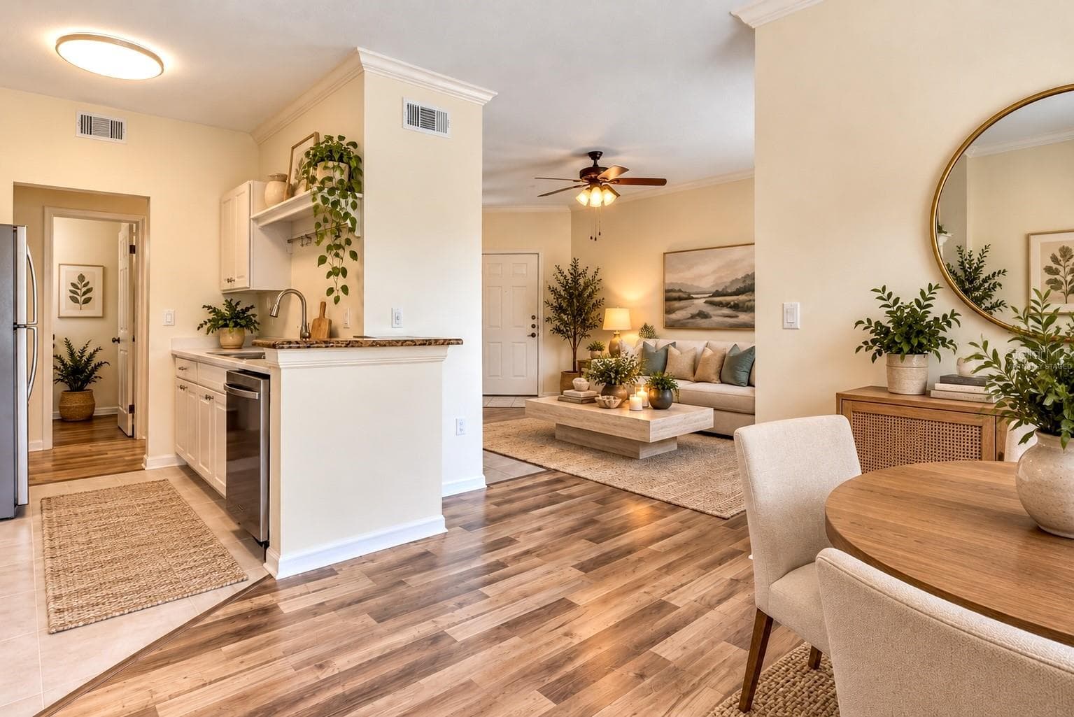 Dining room / Kitchen/ Living room Virtually Staged - 2558 ROBERT TRENT JONES DR #1434, ORLANDO