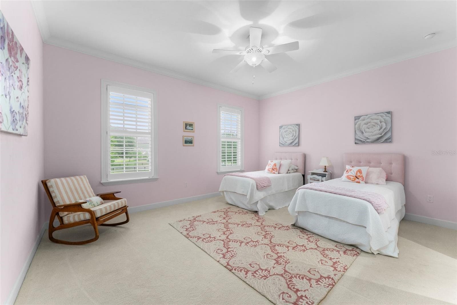 Upstairs pink bedroom - 9691 NW 53RD DR, GAINESVILLE