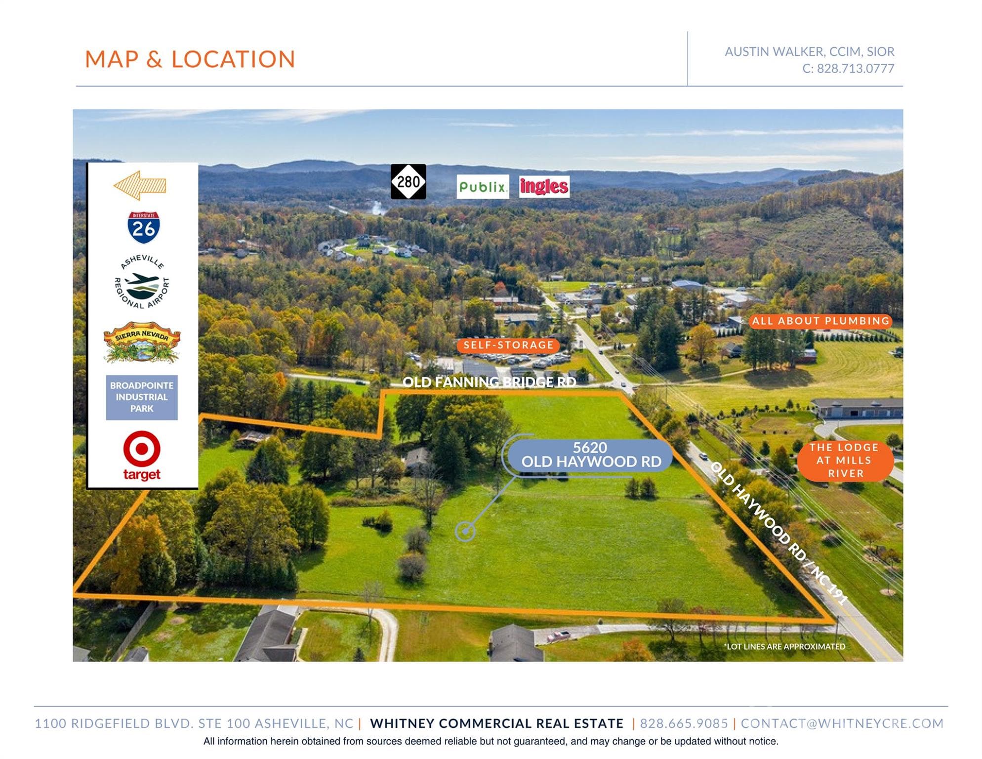 Unimproved Commercial at 5620 Old Haywood Road, Mills River, photo 2 of 2