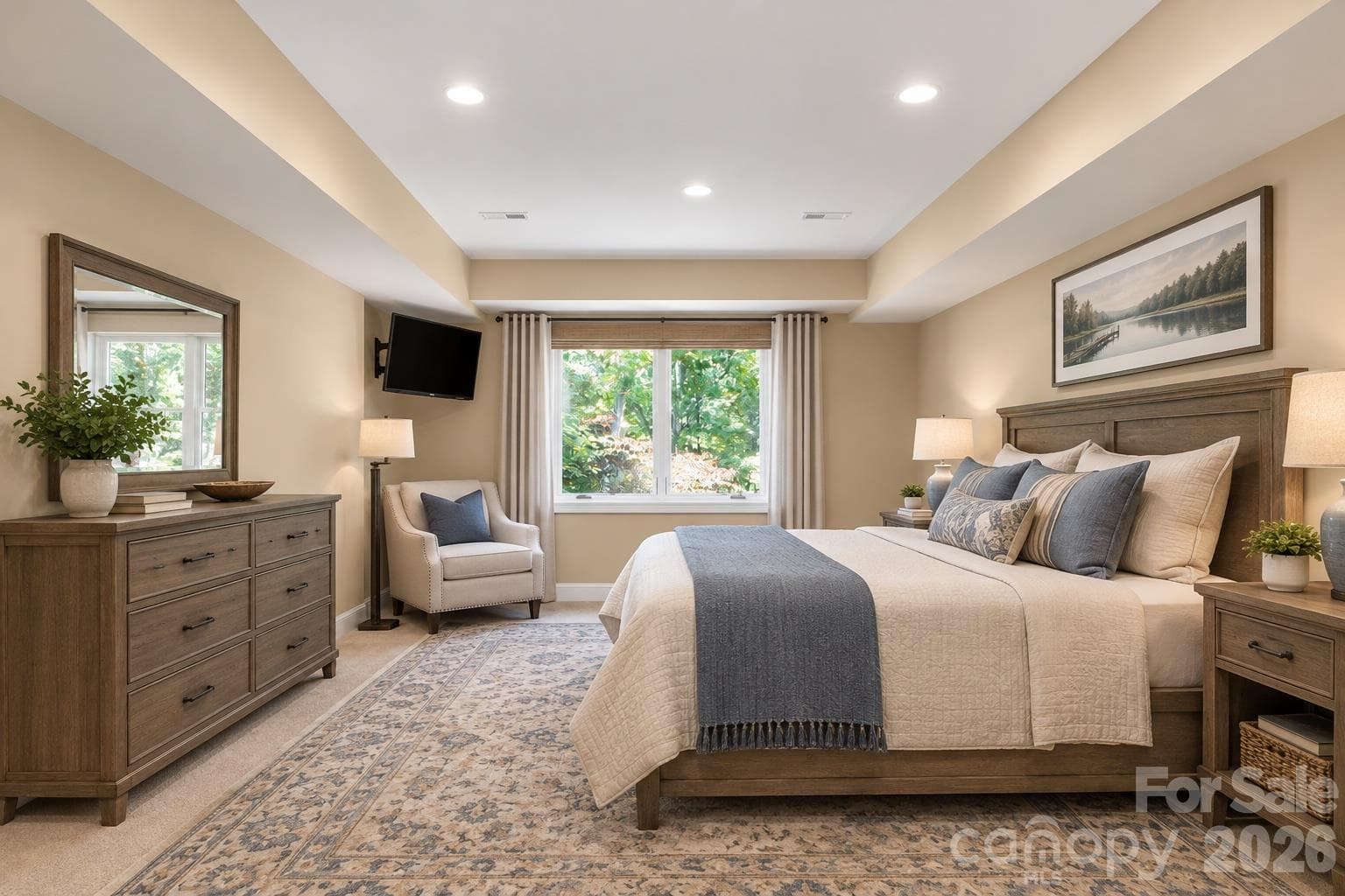 AI Generated Photo of Downstairs Bedroom - 5138 Watermead Lane, Belmont