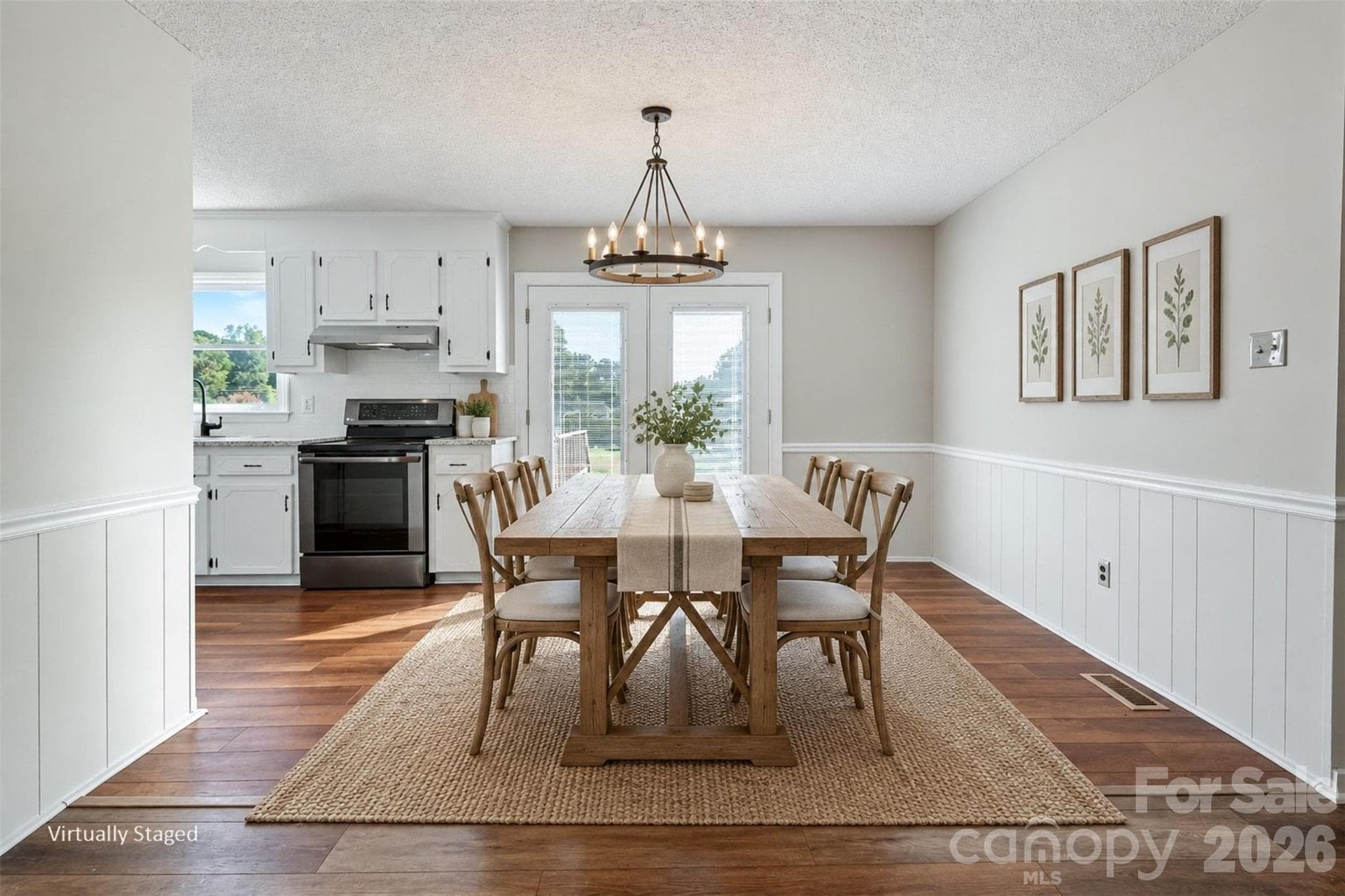 Your 10x9 dining room can easily hold an 8-person table for dinner parties. - 102 Roxie Lane, Belmont