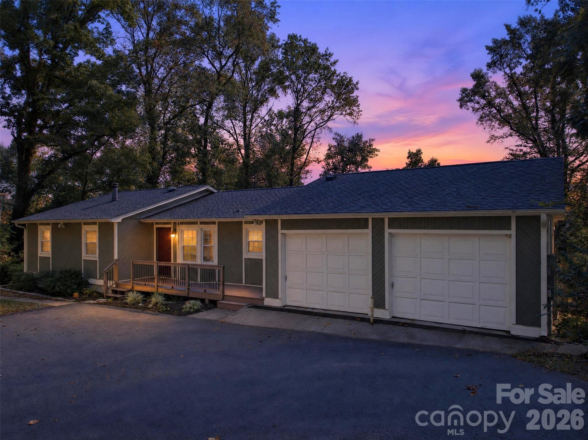 Twilight View - 126 Pine Hill Drive, Swannanoa