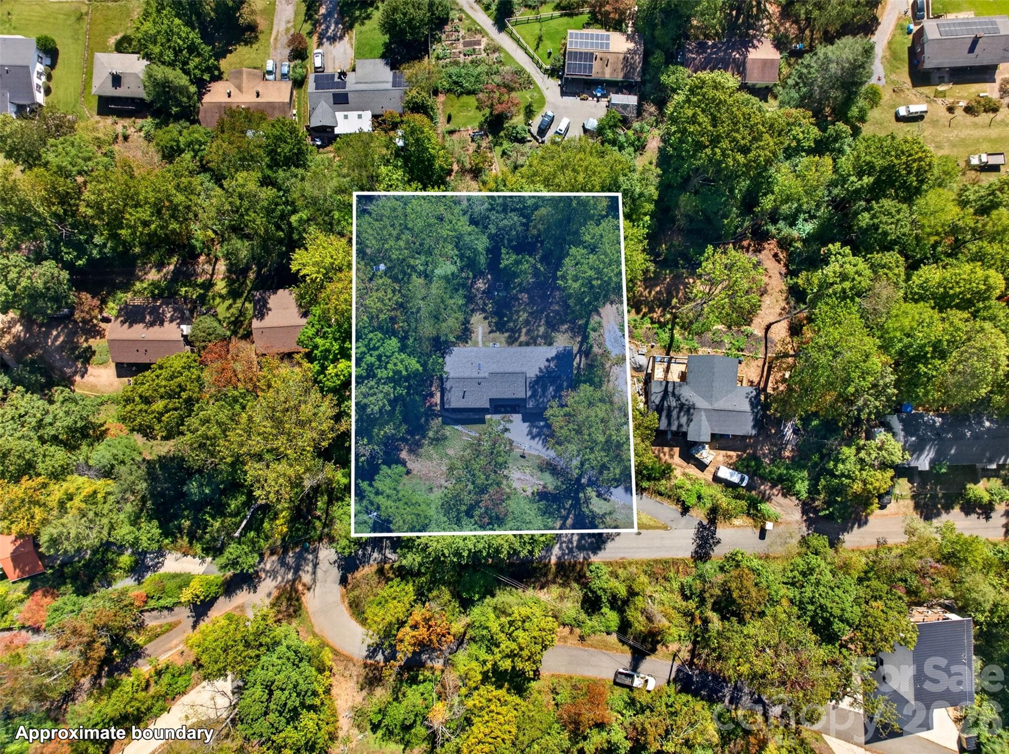 Approx. Property Lines - 126 Pine Hill Drive, Swannanoa
