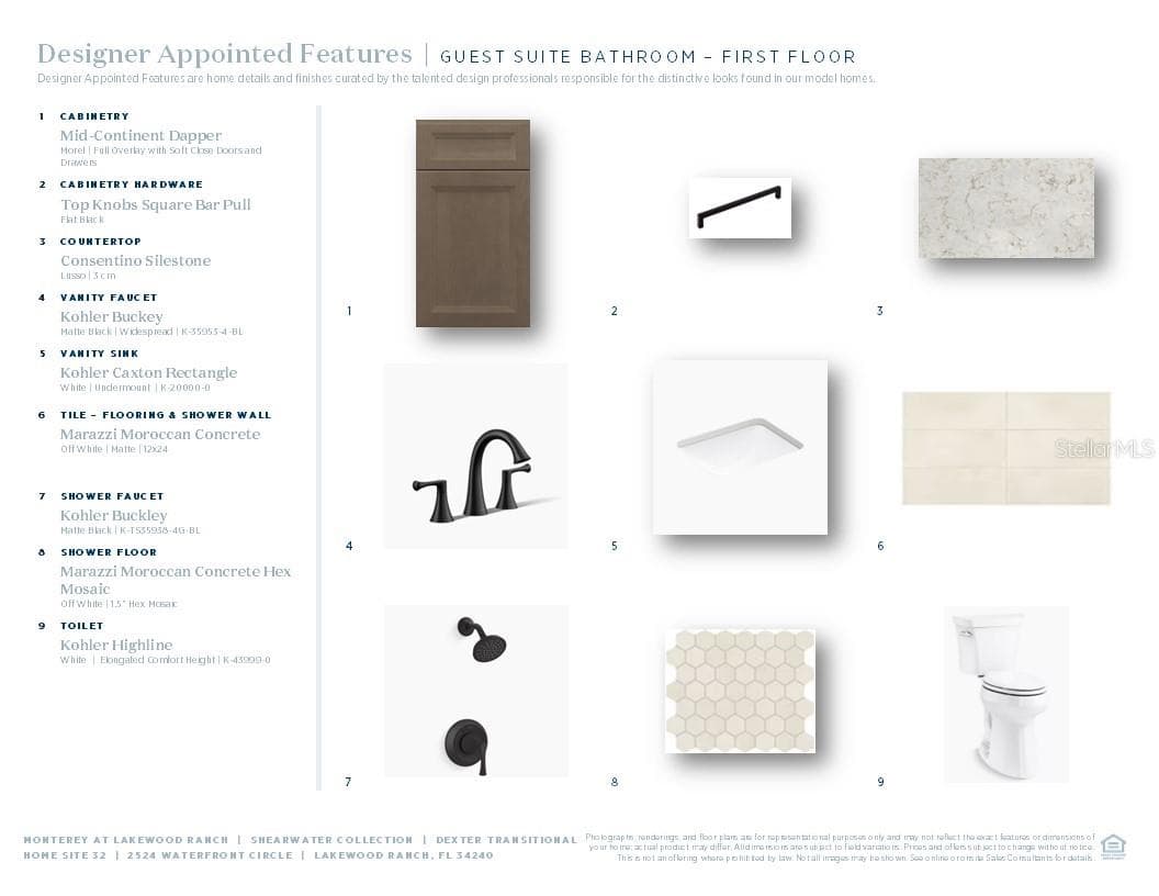 Guest Bath - 1st Floor - 2524 WATERFRONT CIR, SARASOTA
