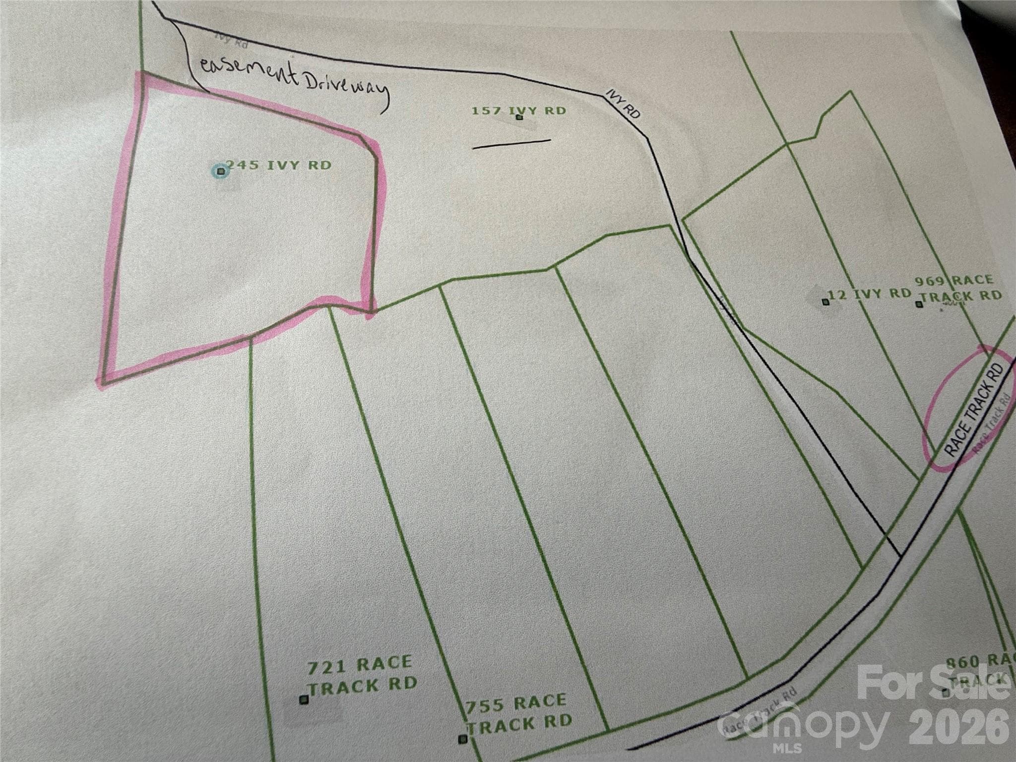 GIS Map 3.05 acres wooded - 245 Ivy Road, Polkton