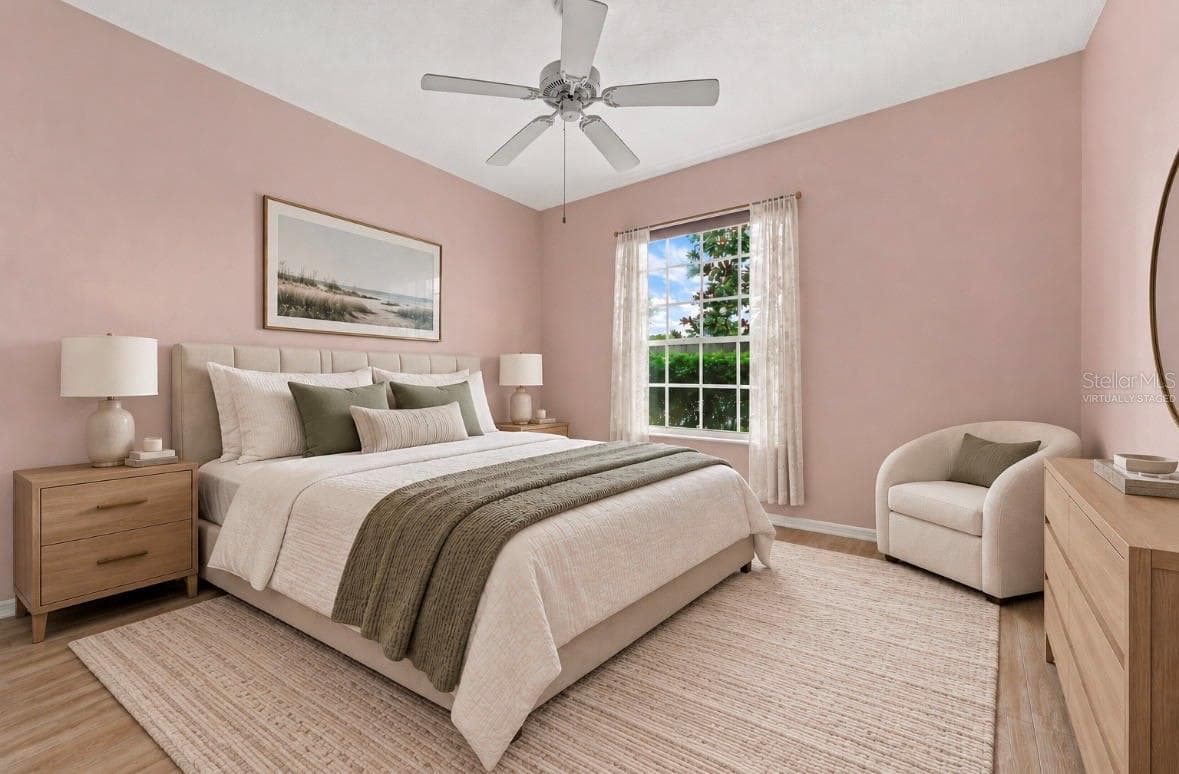 Virtually stagedGuest bedroom - 9310 SOUCHAK DR, TRINITY