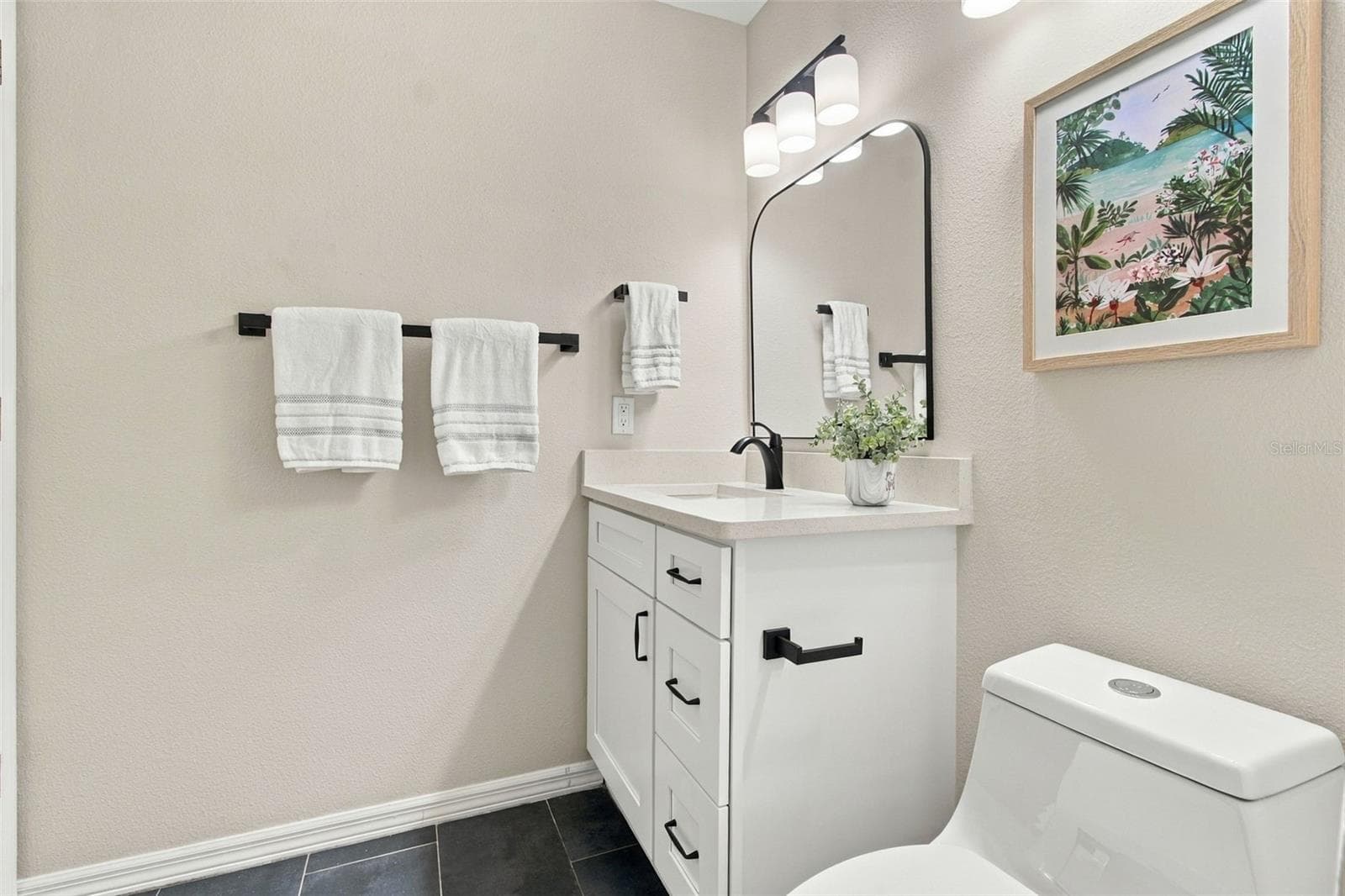 Quartz Countertop, New Faucet, MIrror, Light and Fixtures - 4210 CADDIE DR E #202, BRADENTON