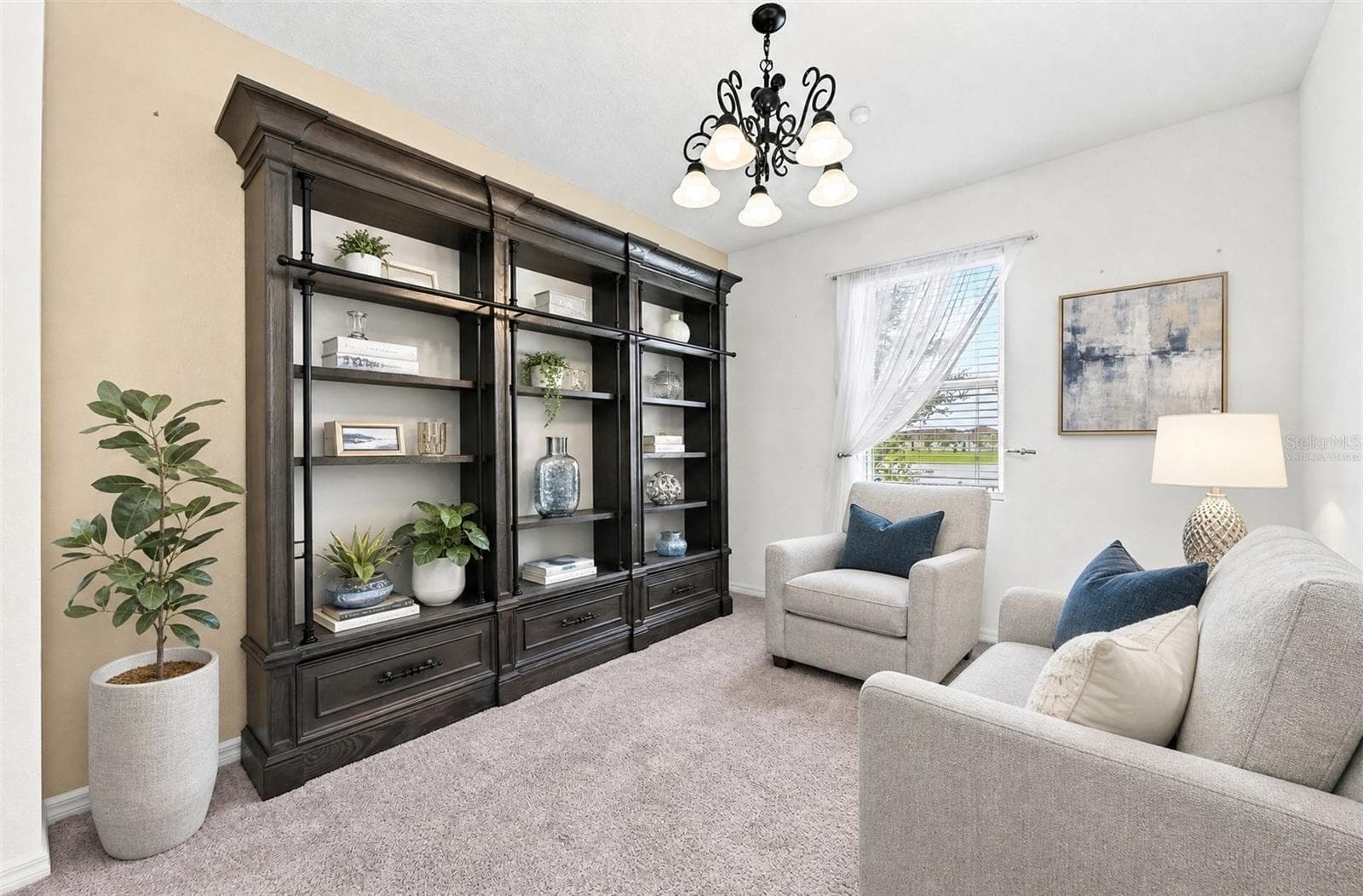 **Virtually Staged** Private reading retreat or office space in the primary bedroom - 880 LIVESTOCK LOOP, ST CLOUD