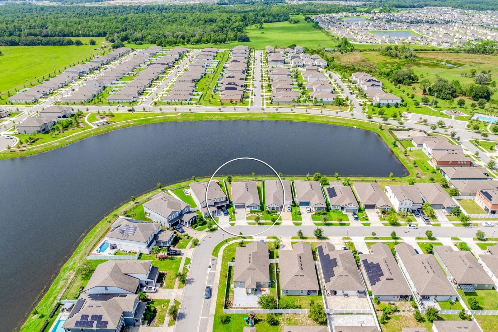 Check out your water view from above! - 880 LIVESTOCK LOOP, ST CLOUD